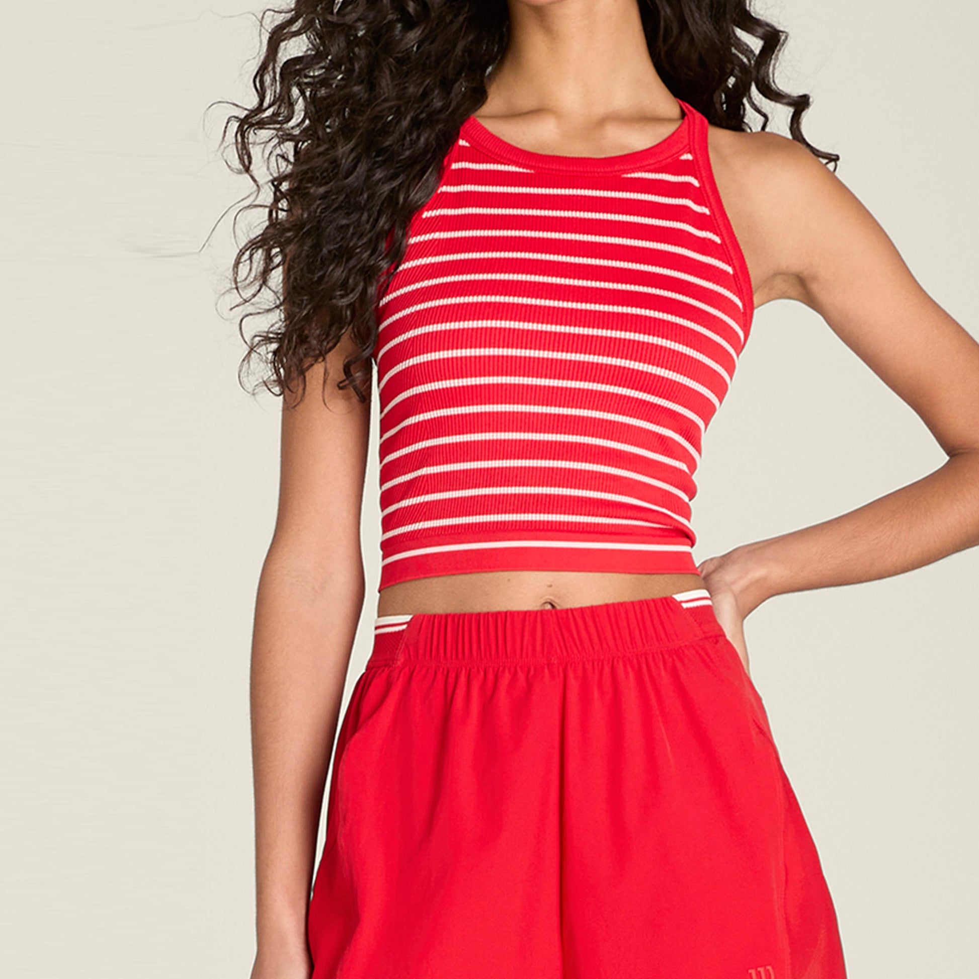 Wilson On The Daily Tanktop Dames - rood, wit