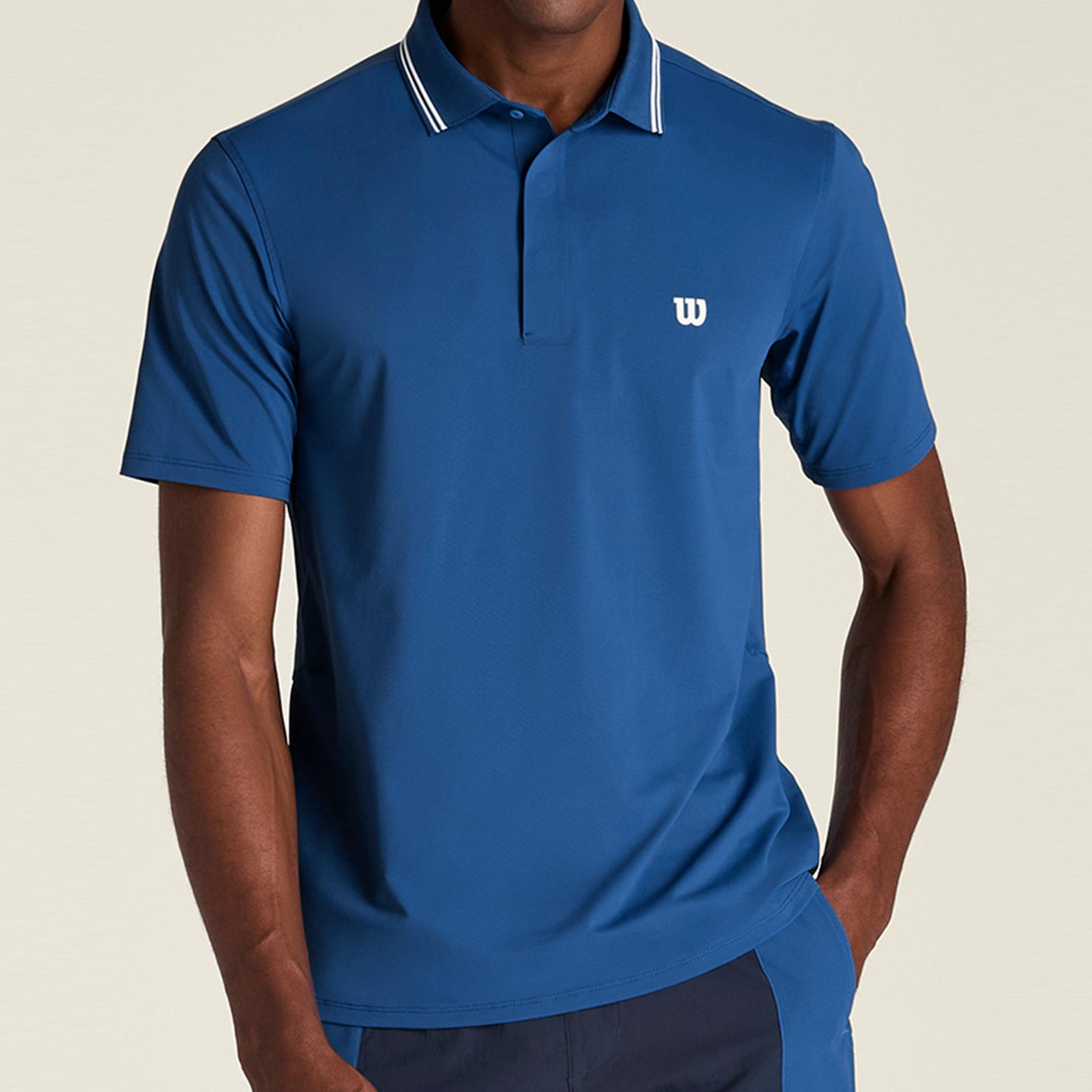 Wilson Challengers Technical Polo Heren - lichtblauw