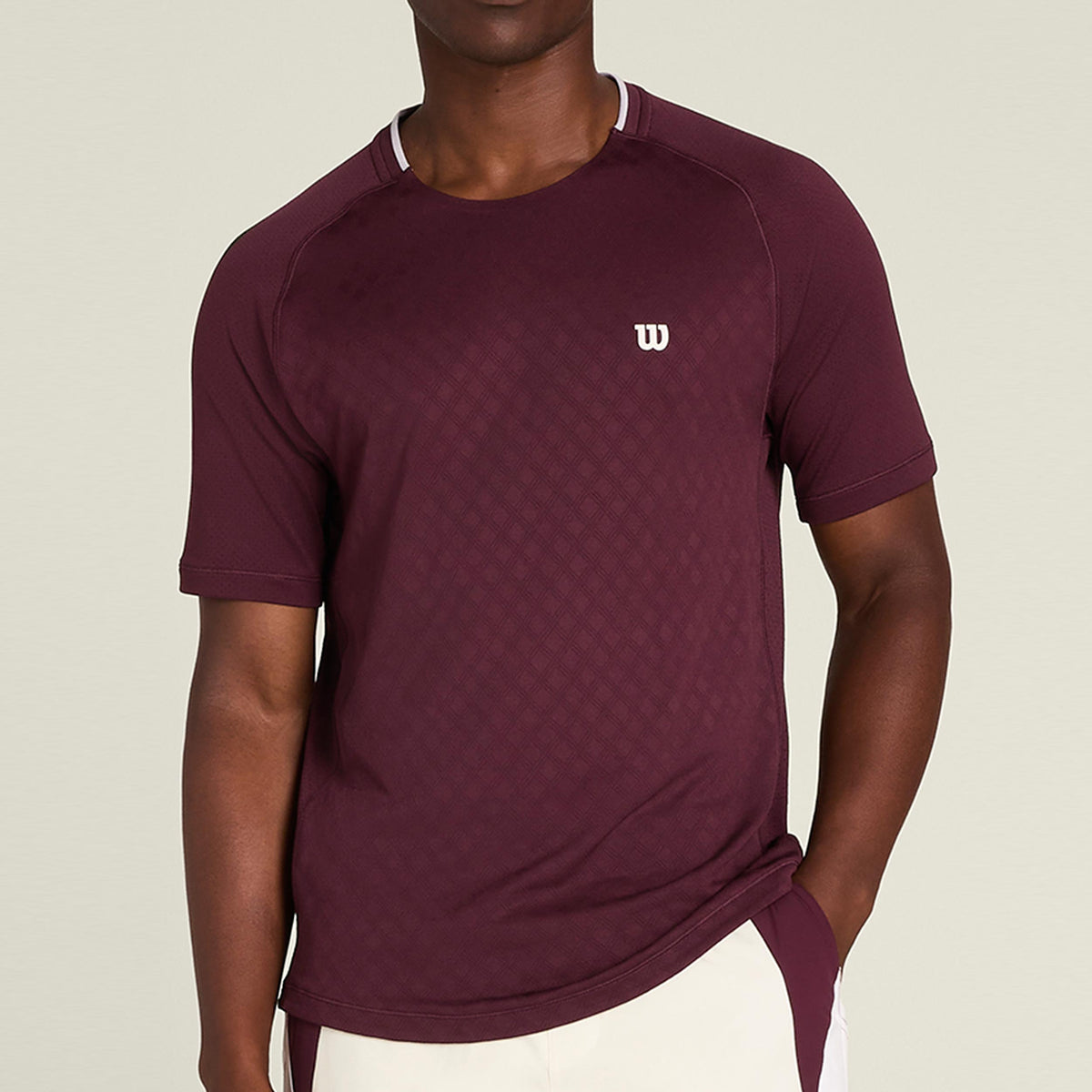 Wilson Serve Out T-shirt Heren - paars