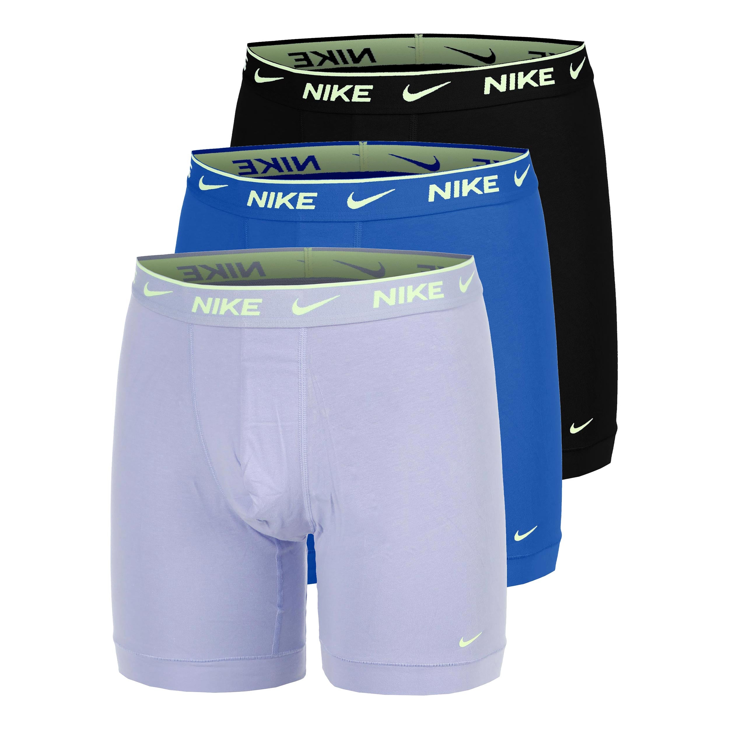 Nike Essential Cotton Stretch Boxershort Verpakking 3 stuks Heren - lila, blauw