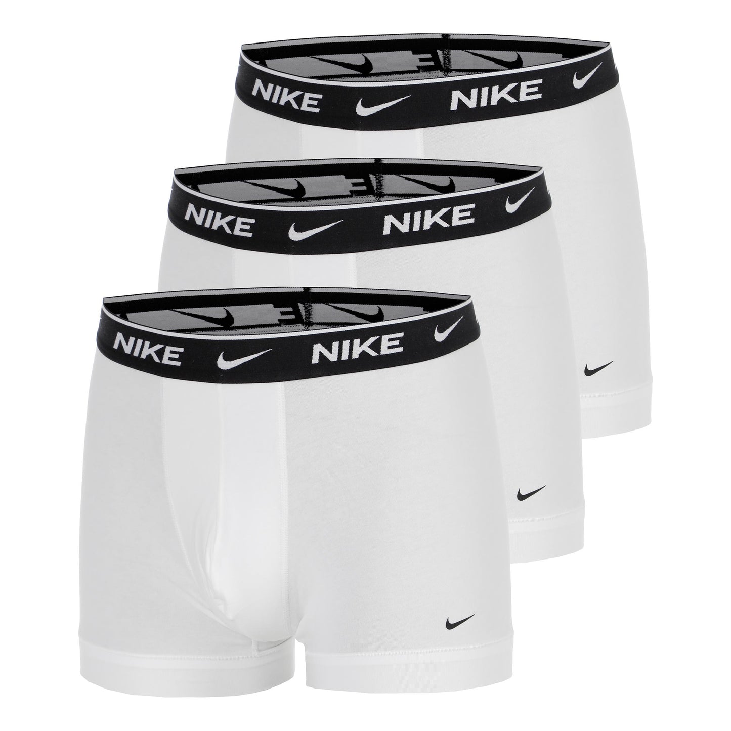 Nike Essential Cotton Stretch Trunk Boxershort Verpakking 3 stuks Heren - wit, wit