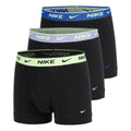 Essential Cotton Stretch Trunk Boxershort Verpakking 3 stuks Heren - zwart, turkoois