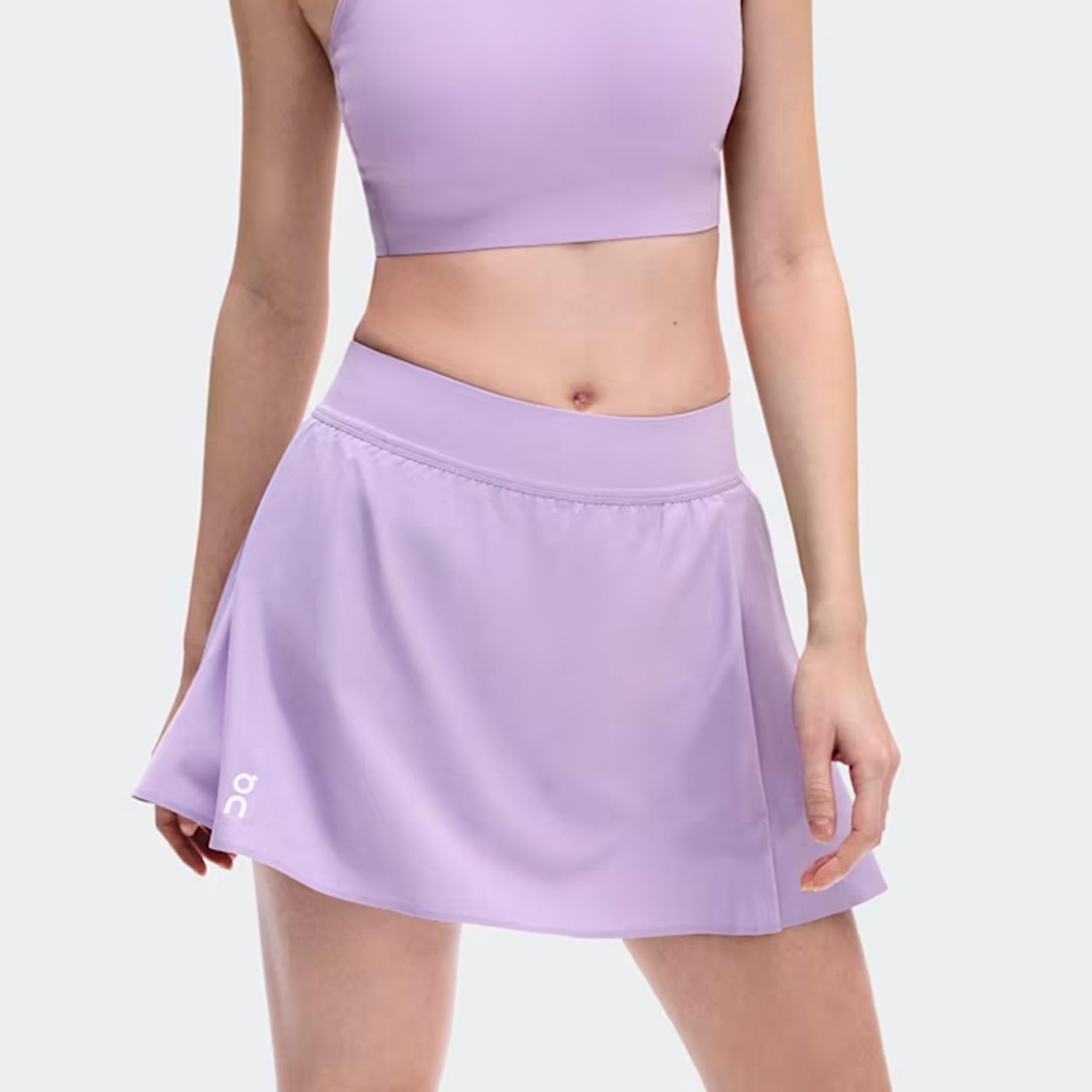 On Court Pleated Rok Dames - mauve