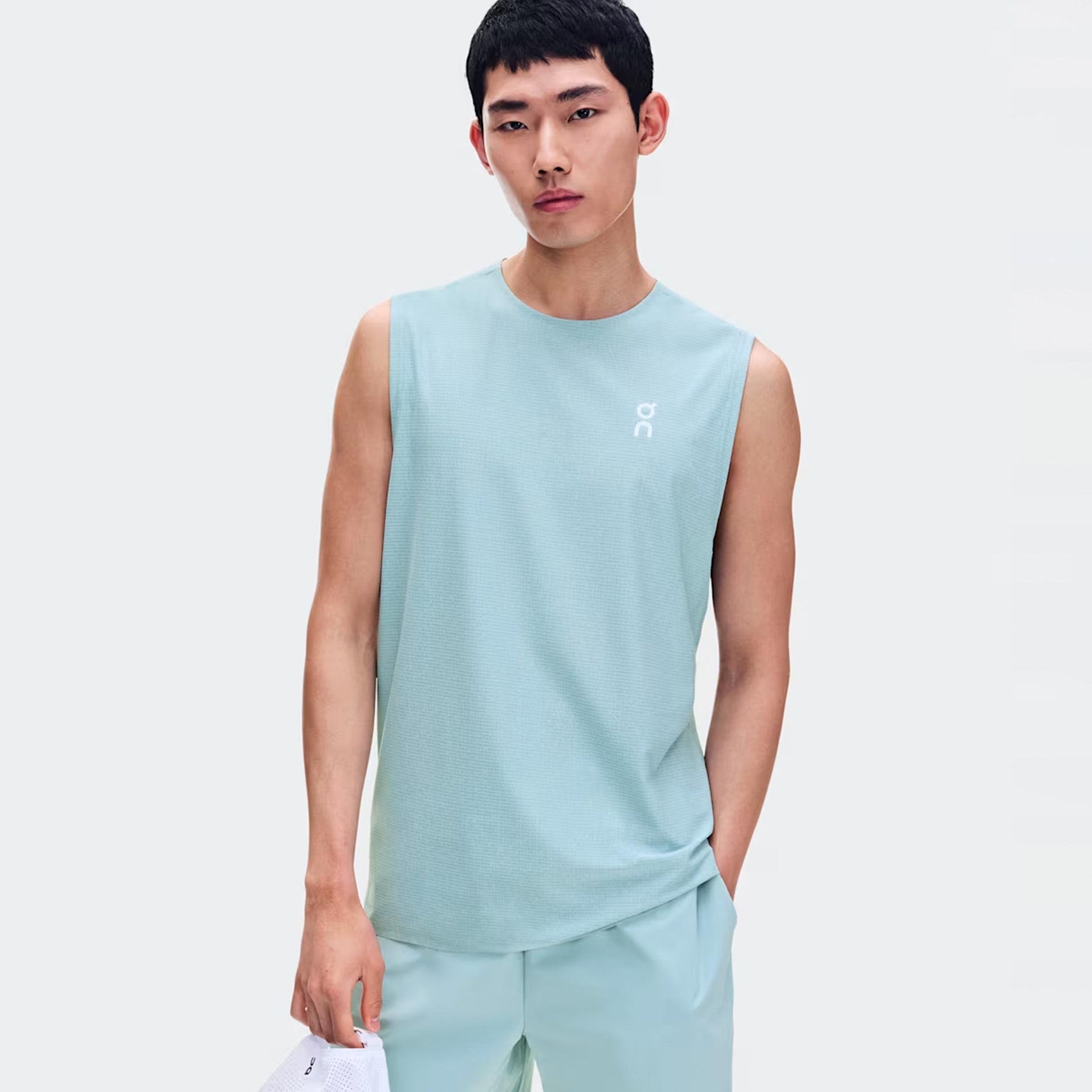 On Court Tanktop Heren - blauwgrijs