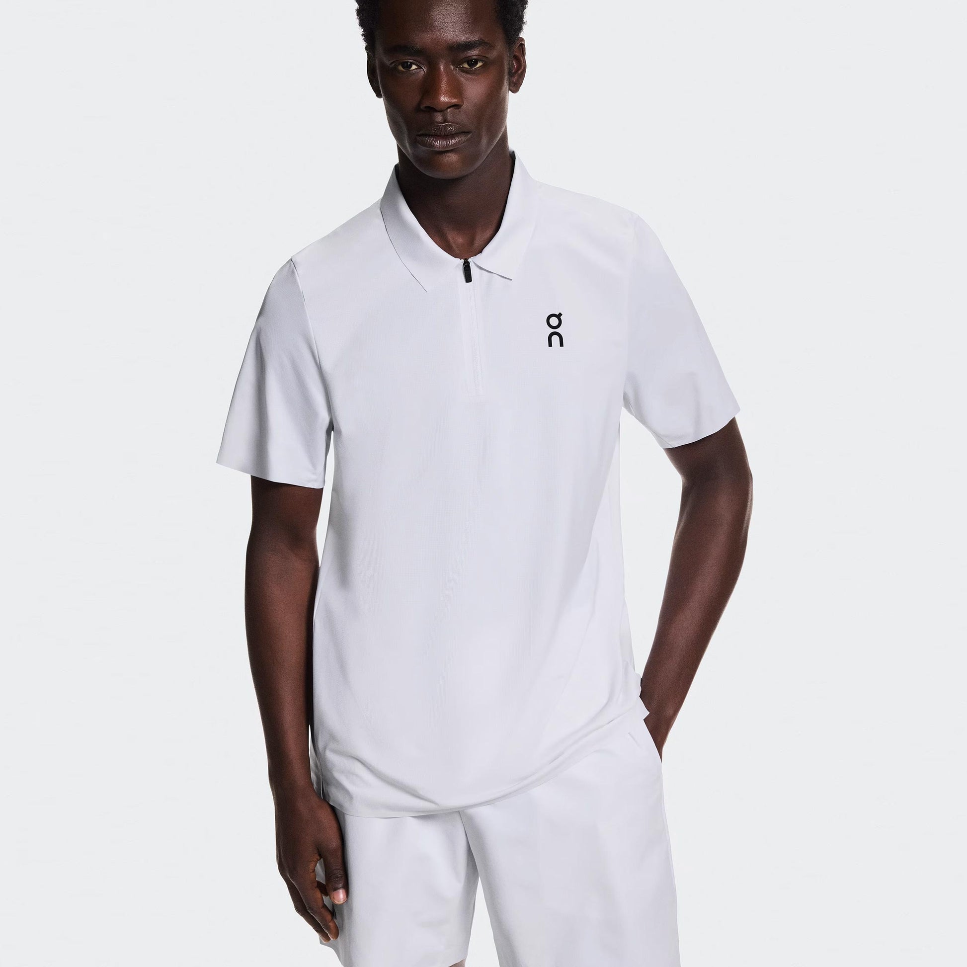 On Court Polo Heren - wit
