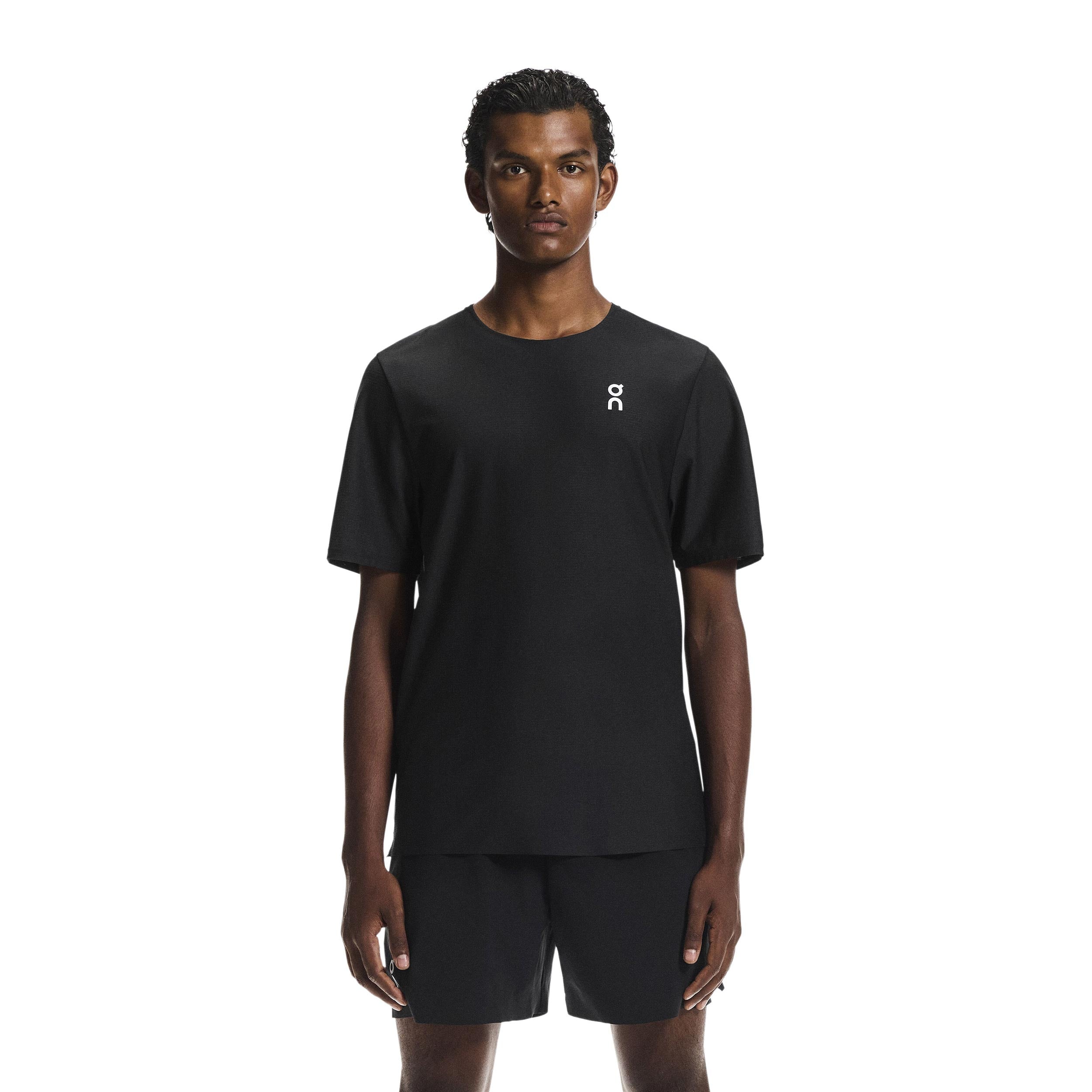 On Court T-shirt Heren - zwart