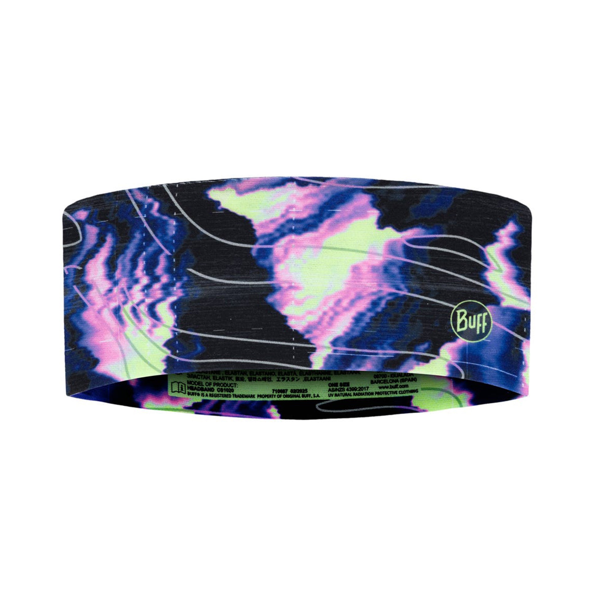 Buff CoolNet UV® Wide Hoofdband Unisex-blauw