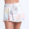 High Waist Weave It To Me Rok Dames - wit, veelkleurig