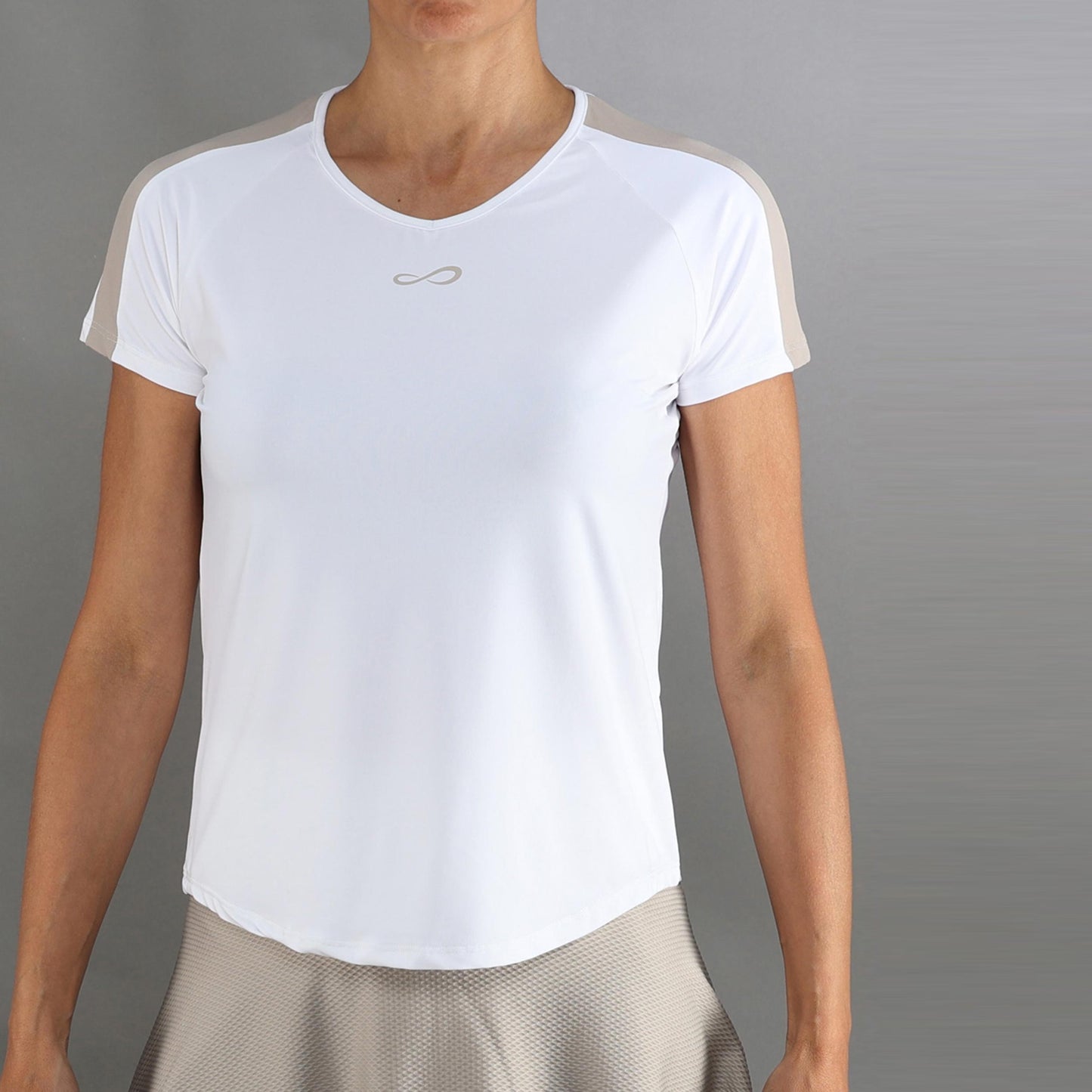 Endless T-shirt Dames-wit, beige