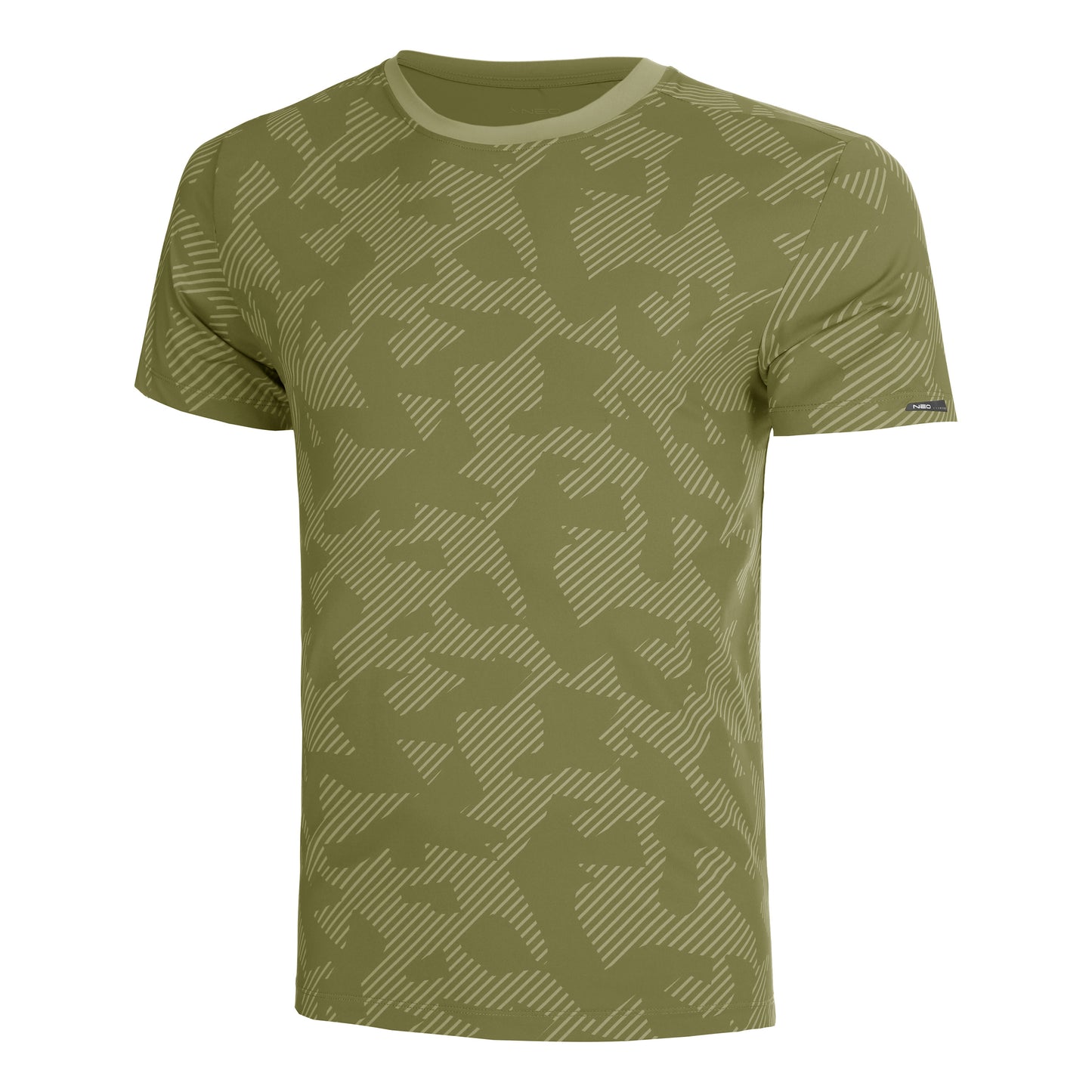 NEO Feel the Vybe AOP Hardloopshirt Heren-olijf