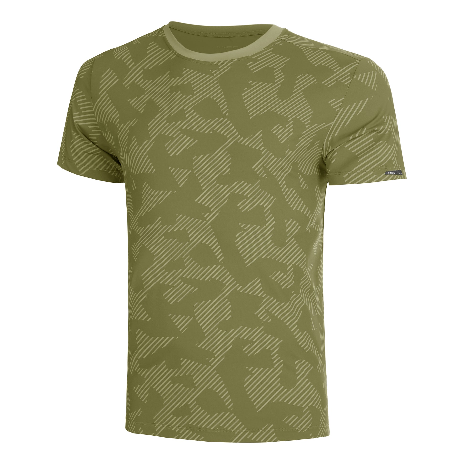 NEO Feel the Vybe AOP Hardloopshirt Heren-olijf