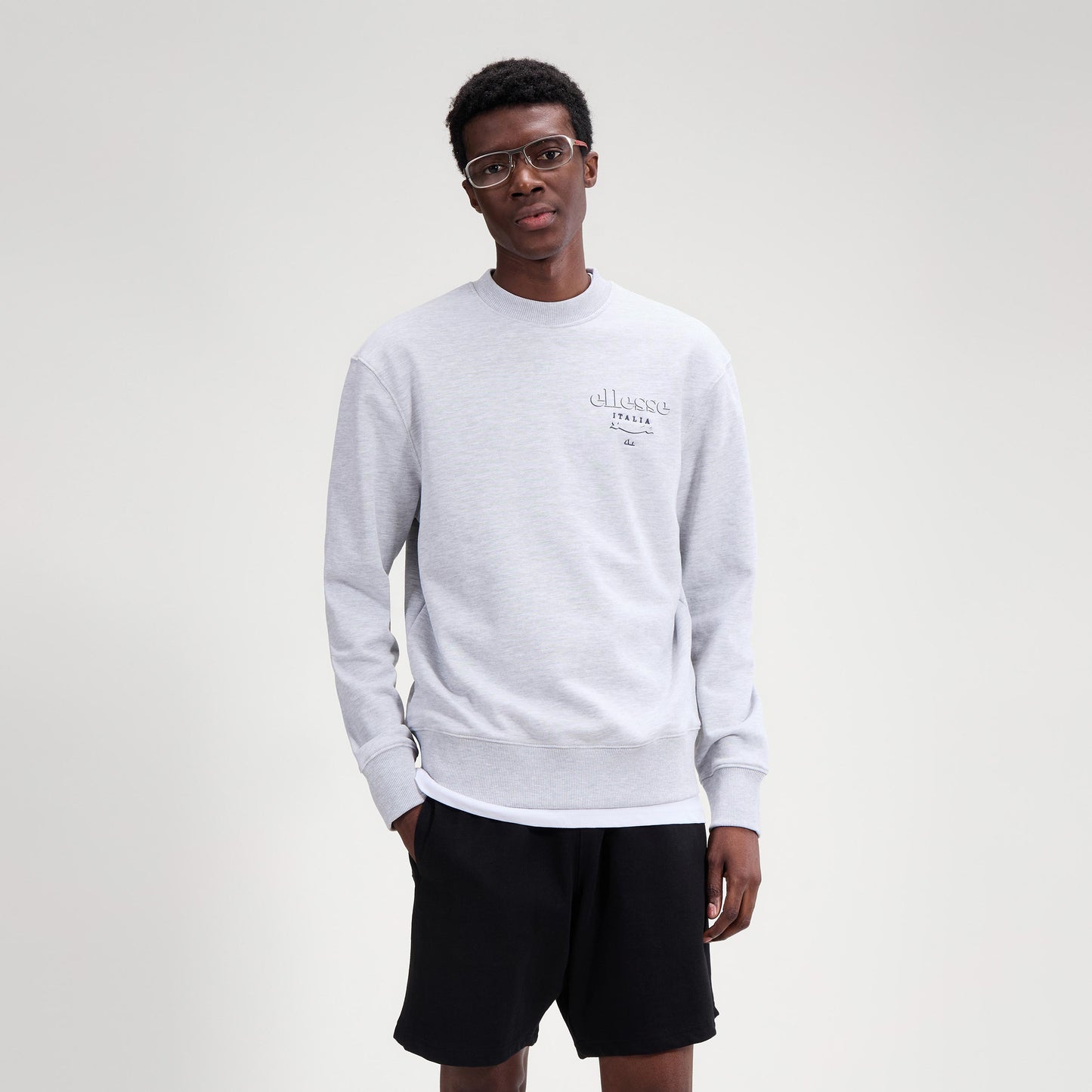 Ellesse Scroll Sweatshirt Heren - lichtgrijs