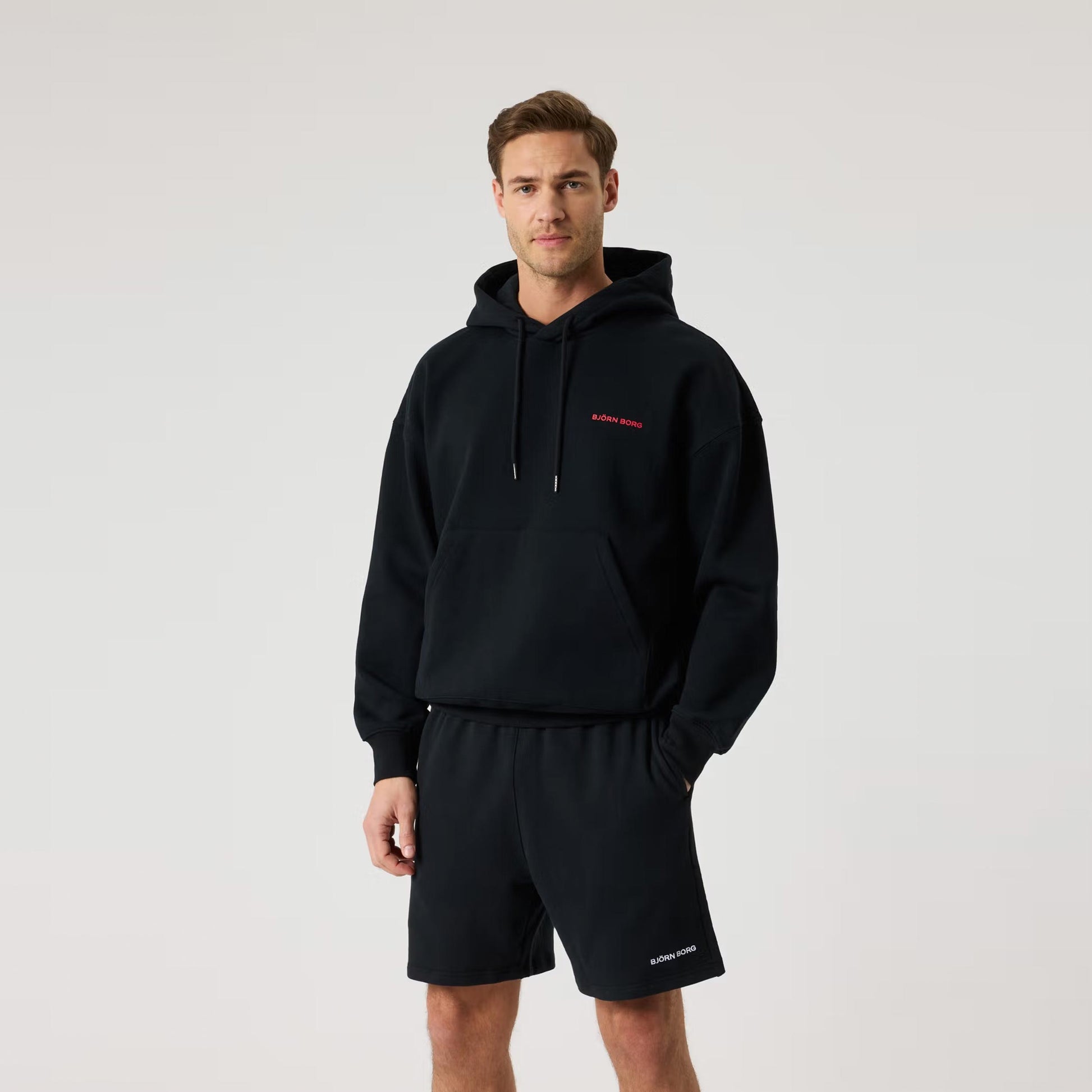 Björn Borg Borg Oversized Sweater met capuchon Heren - zwart