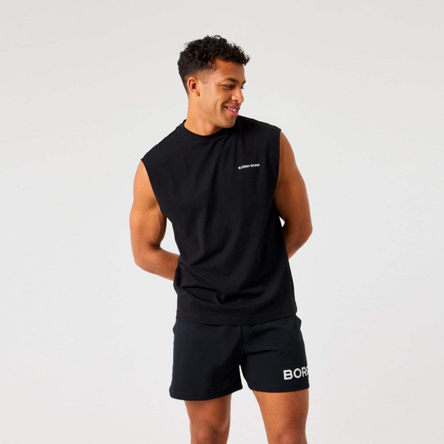 Björn Borg Borg Gym T-shirt Heren - zwart