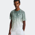 Court Fade T-shirt Heren - groen, wit