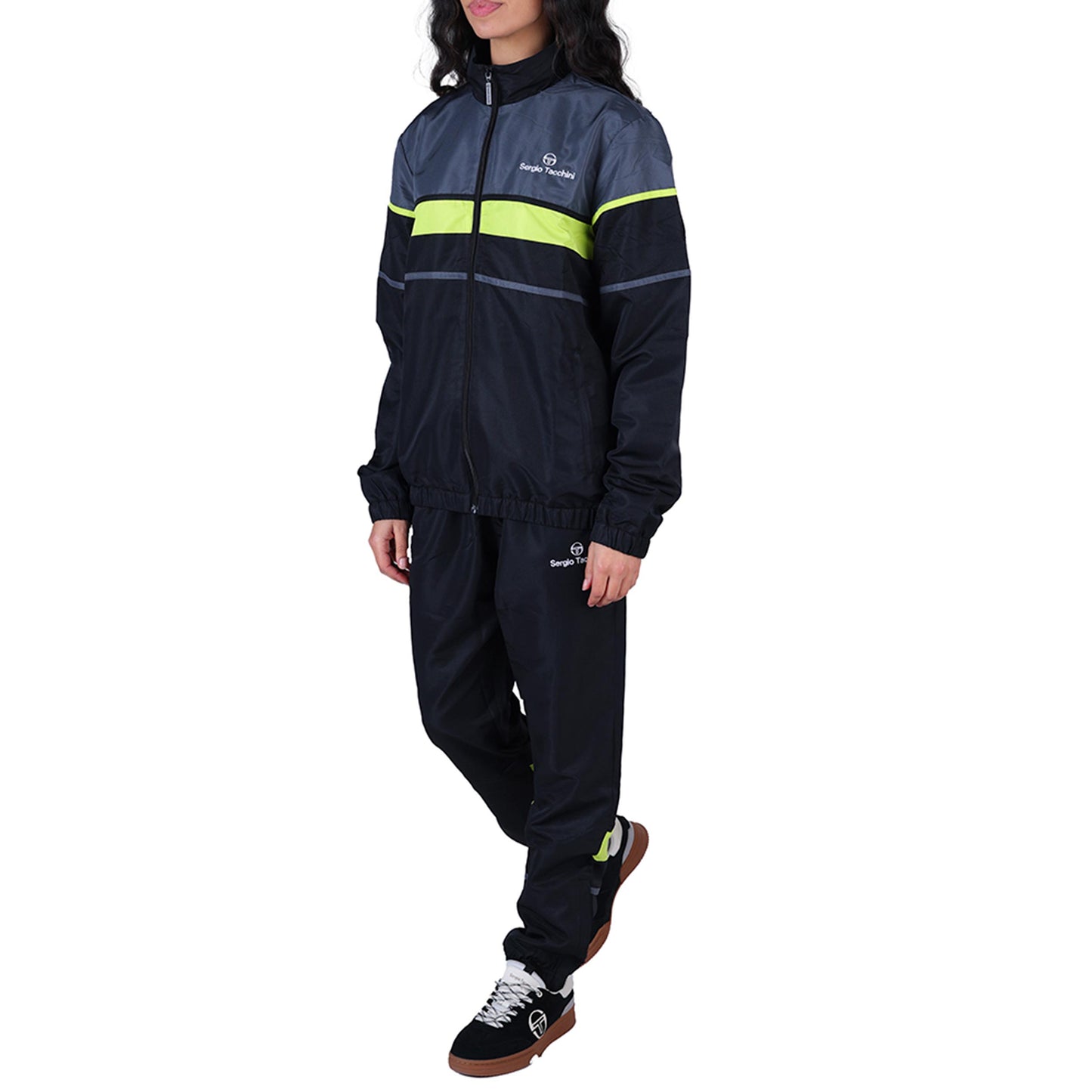 Sergio Tacchini Scorpione Trainingspak Heren - zwart, grijs