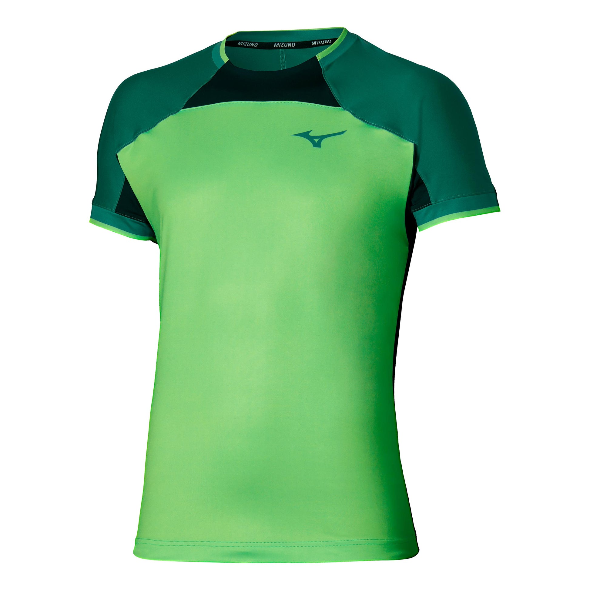 Mizuno T-shirt Heren-neongroen
