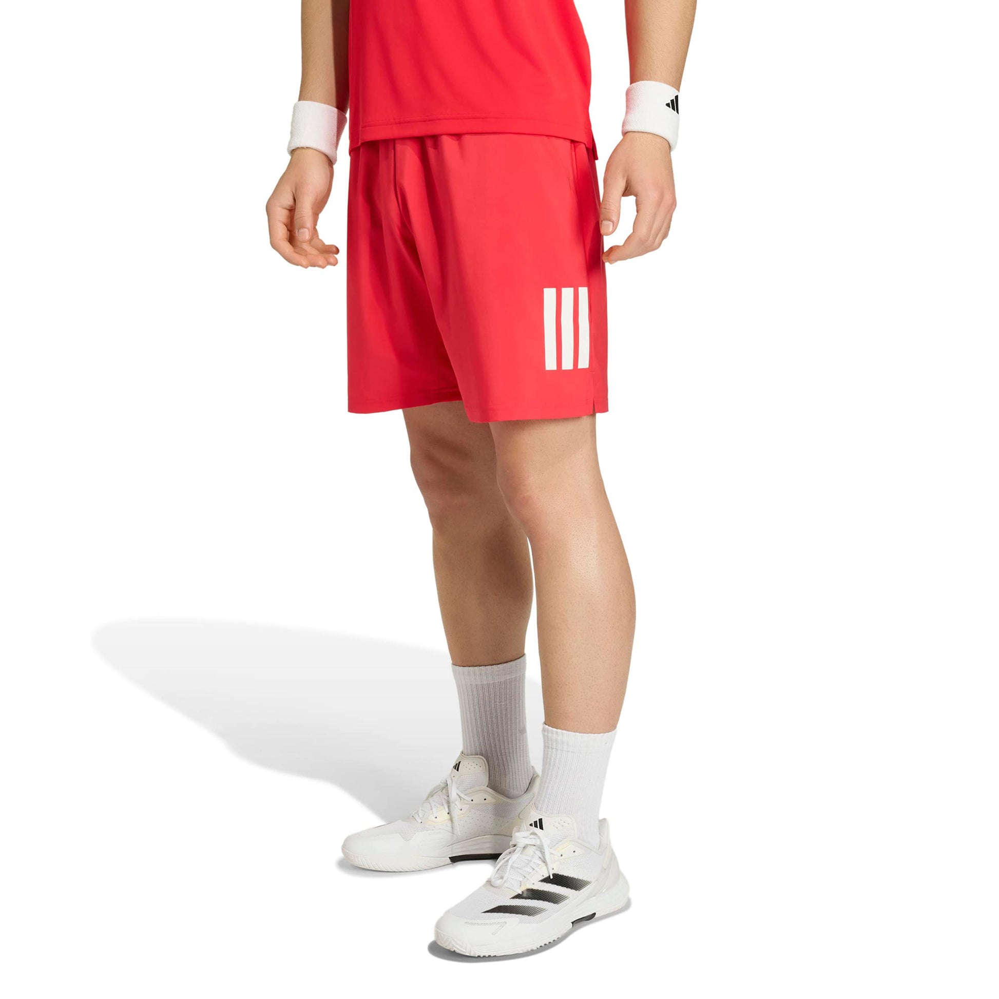 adidas Club 3Stripes 7Inch Shorts Heren - rood, wit