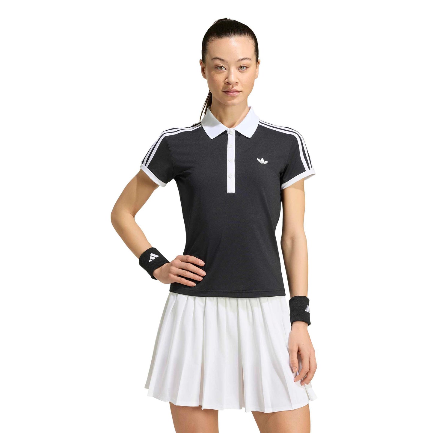 adidas Classics Polo Dames - zwart, wit