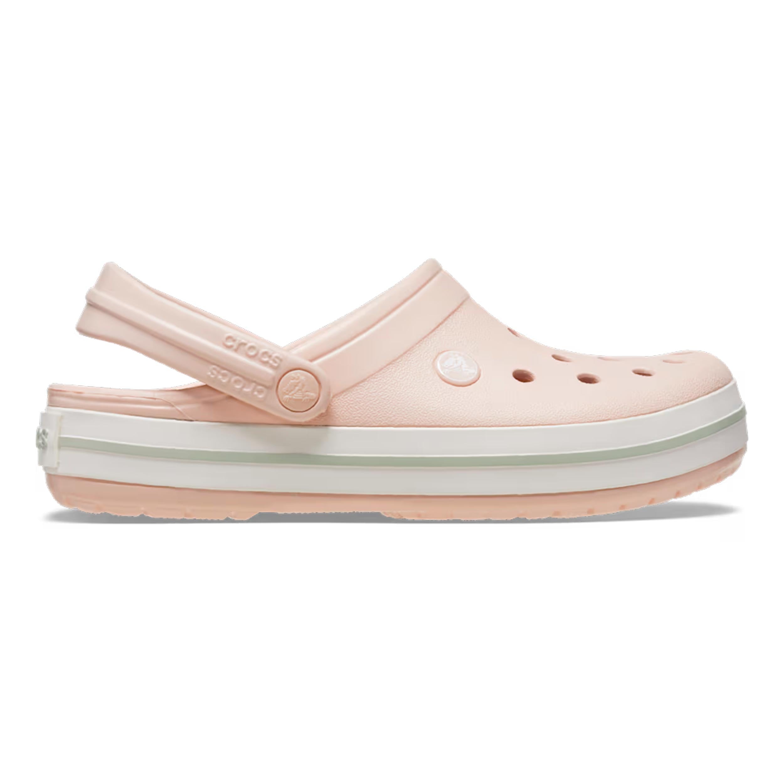 Crocs Crocband Clog Badslippers Dames - roze, wit