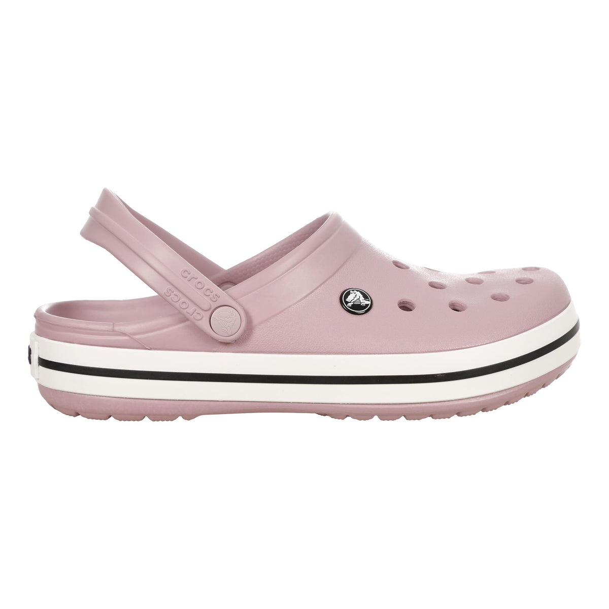 Crocs Crocband Clog Badslippers Unisex - mauve, wit