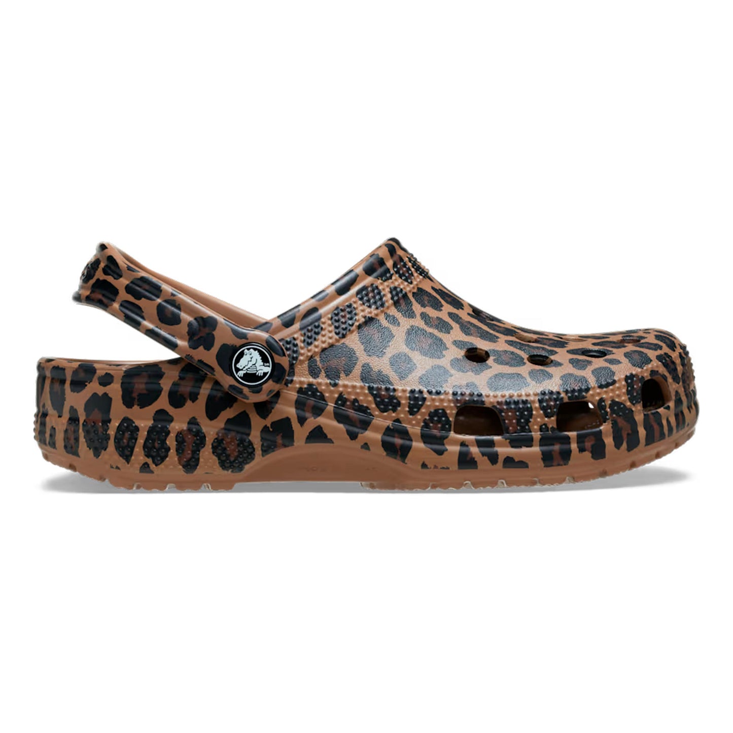 Crocs Classic Graphic Clog Badslippers Dames - bruin, beige