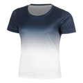 Silvia T-shirt Dames - donkerblauw, wit