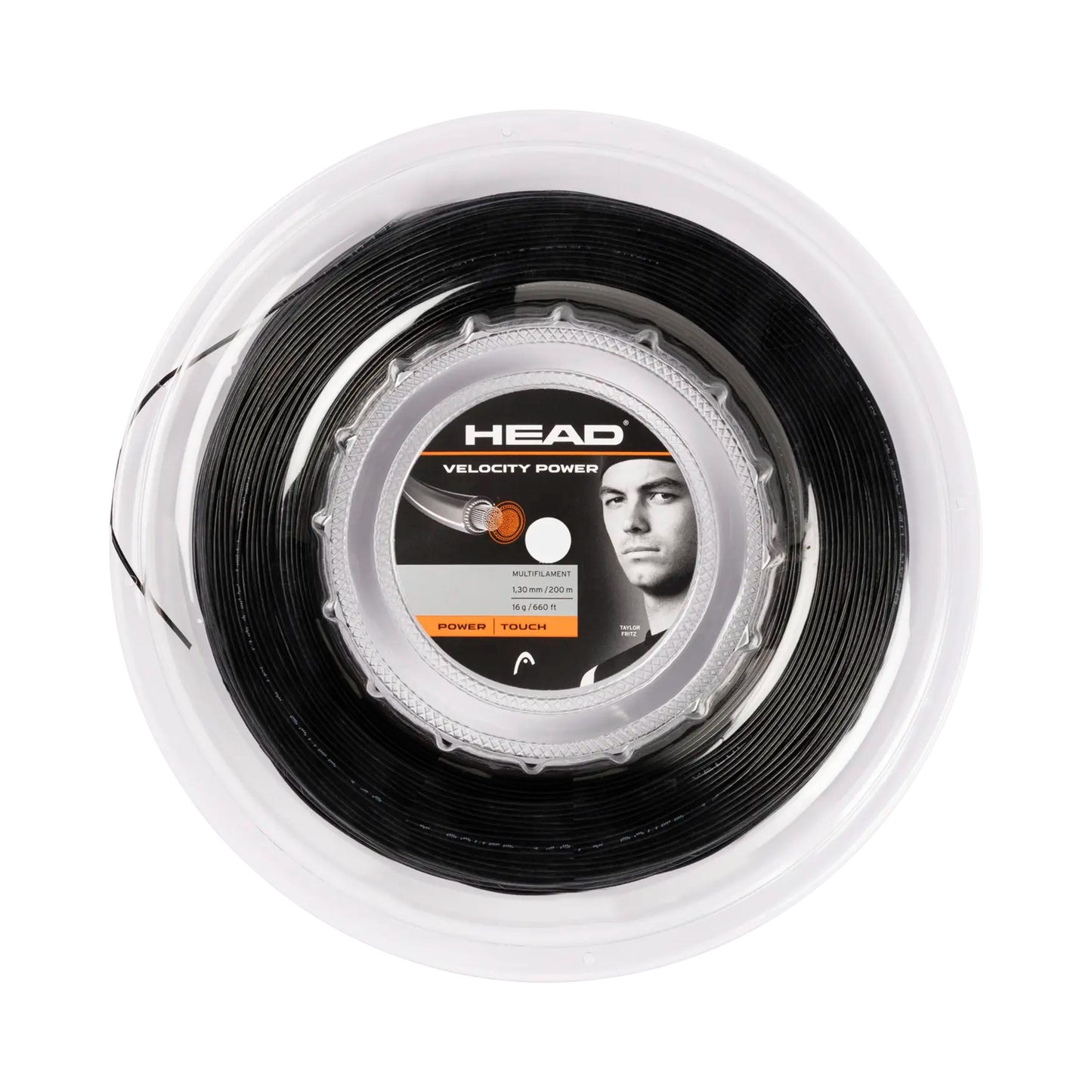 HEAD Velocity MLT Power Rol snaren 200m - zwart