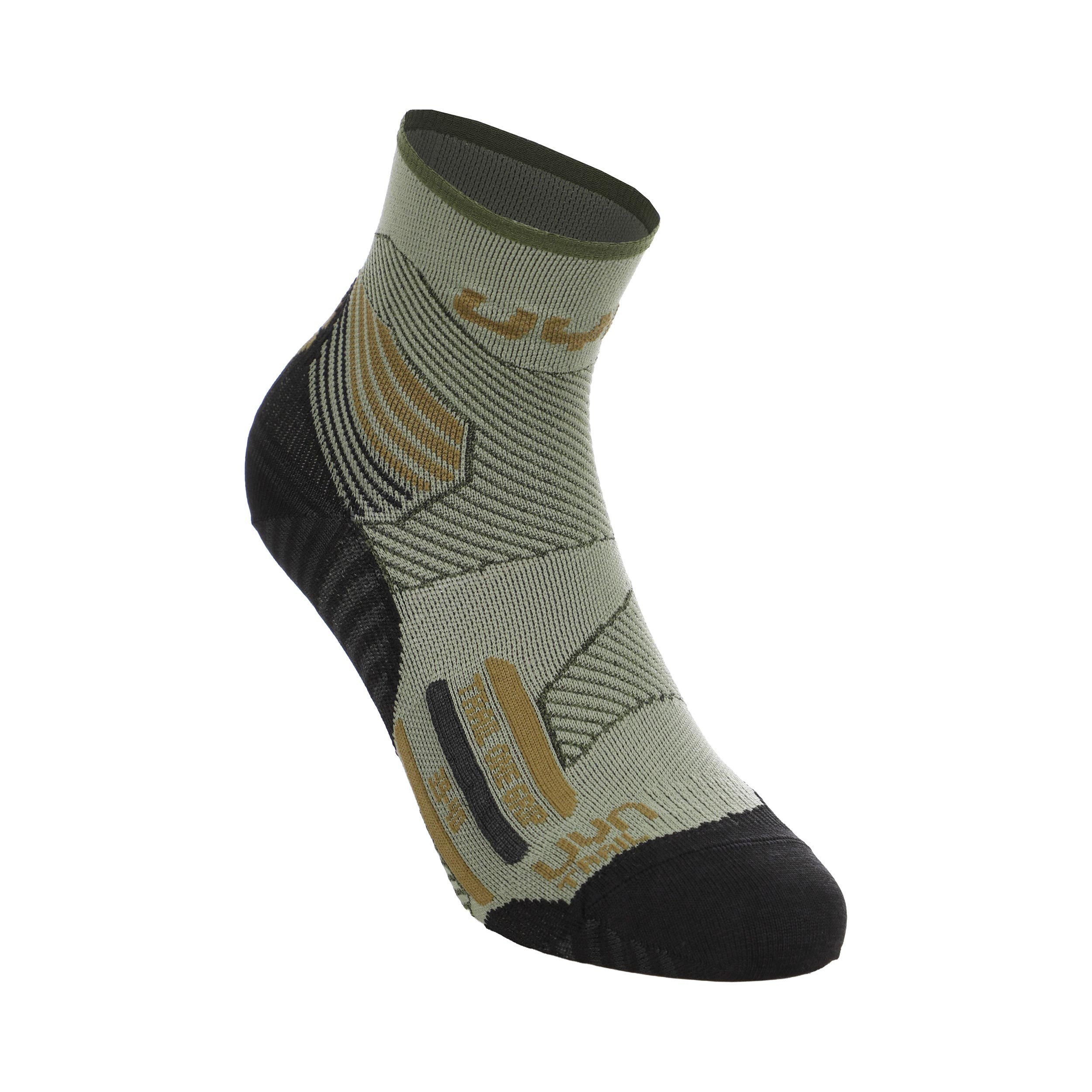 UYN Trail One Grip Hardloopsokken Dames - groen, zwart