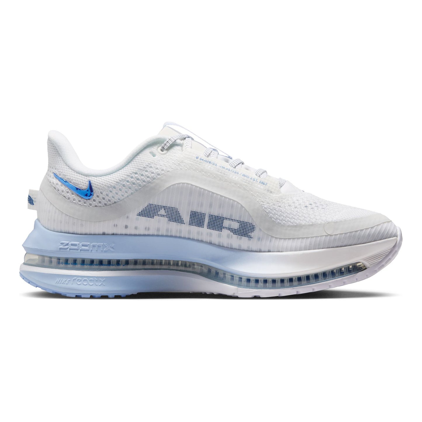Nike Pegasus Premium Neutrale schoen Dames - wit, lichtblauw