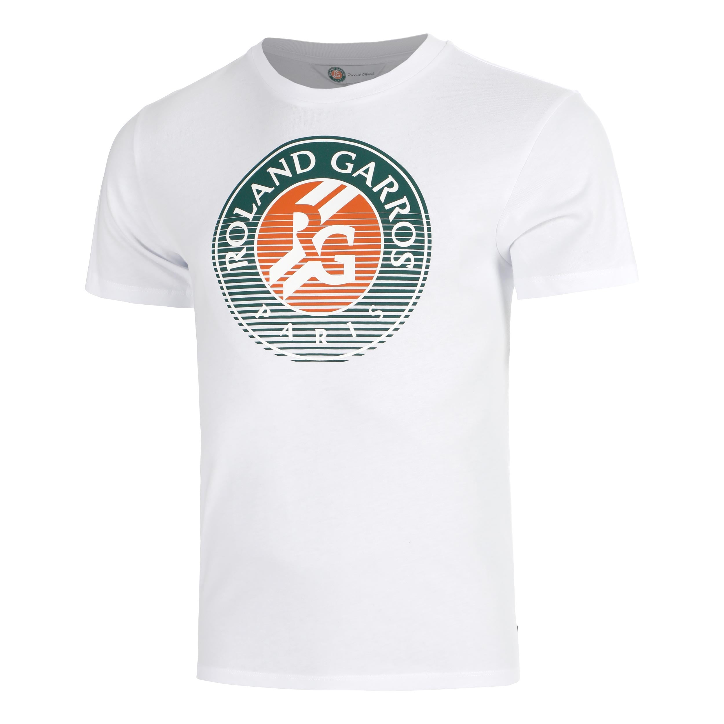 Roland Garros Big Logo T-shirt Heren - wit