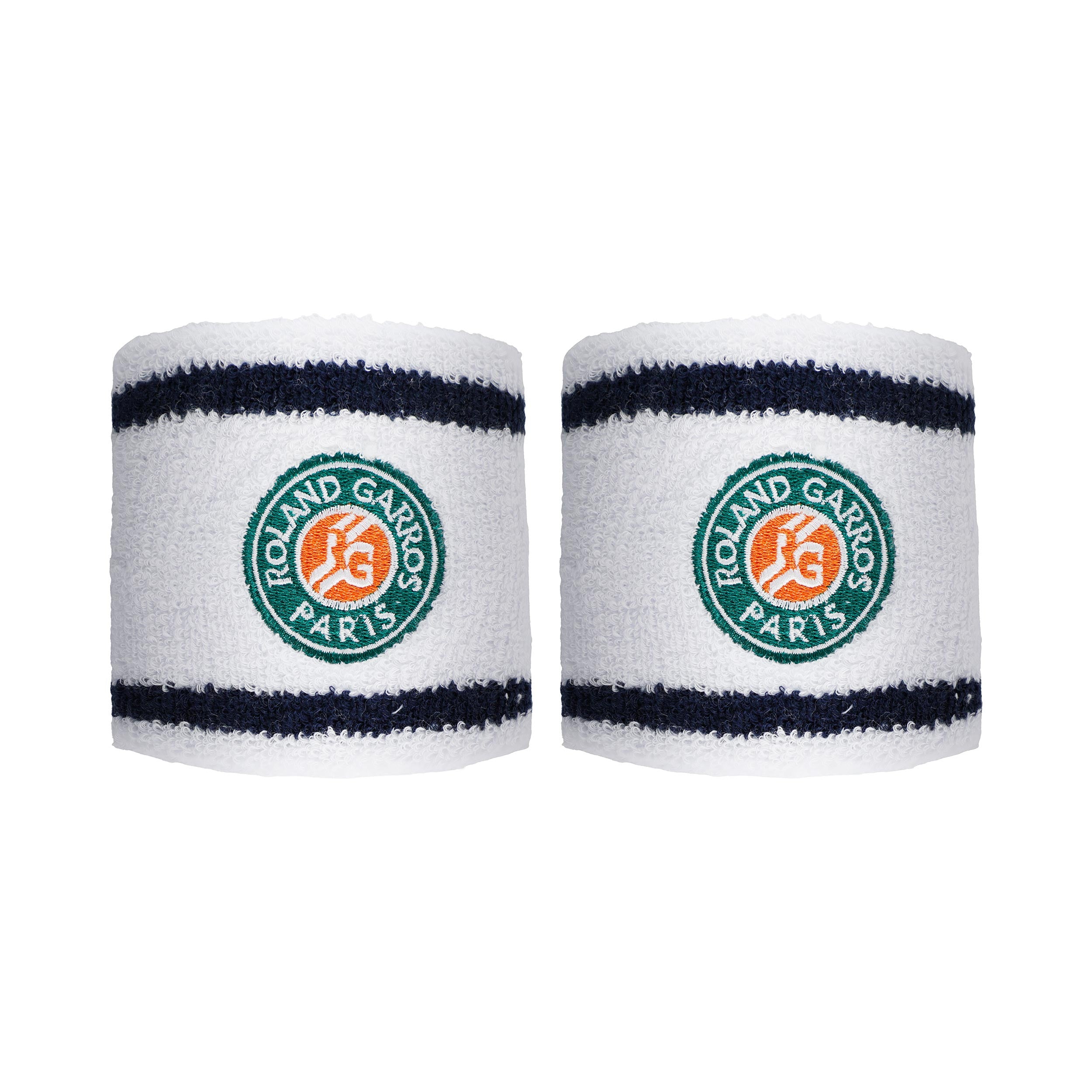 Roland Garros Zweetband Verpakking 2 stuks Heren - wit