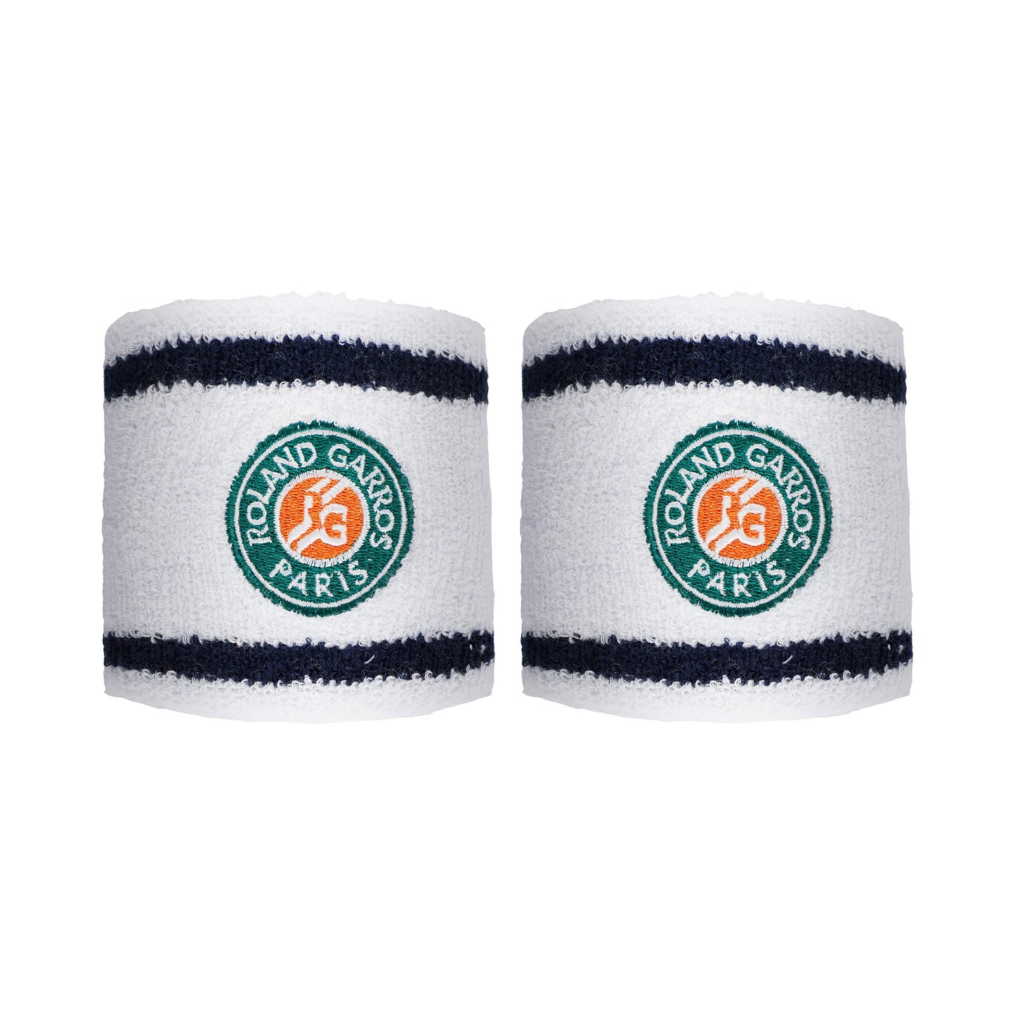 Roland Garros Zweetband Verpakking 2 stuks Heren - wit