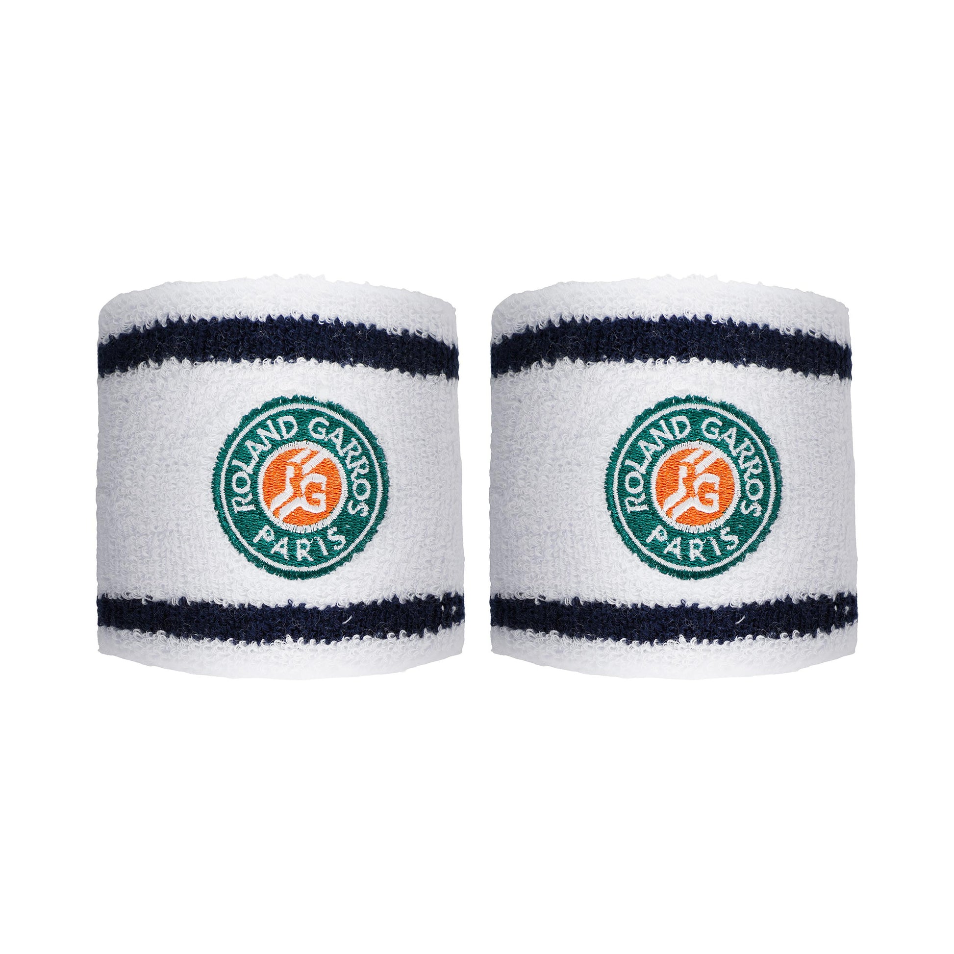 Roland Garros Zweetband Verpakking 2 stuks Heren - wit