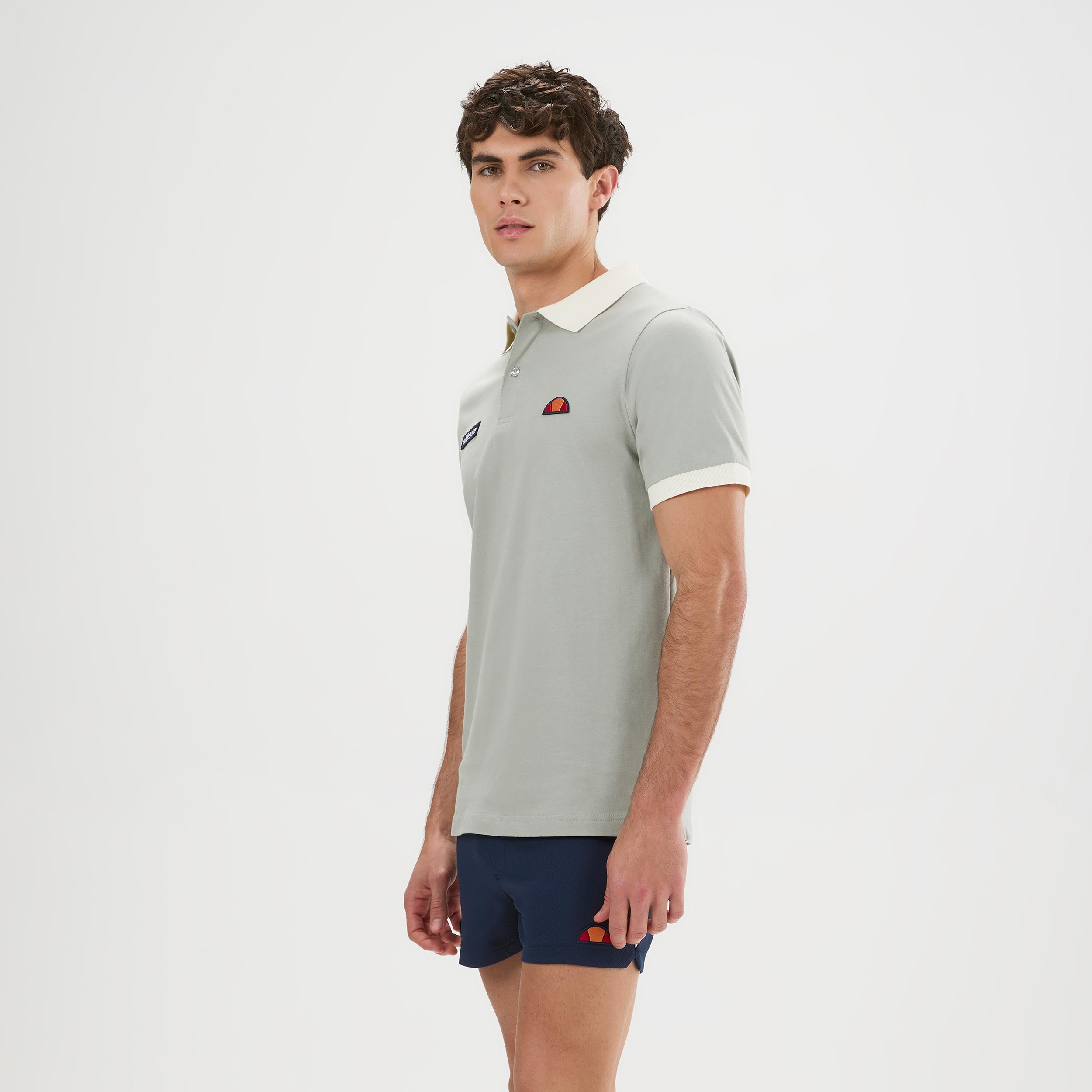 Ellesse Lessepsia Polo Heren - grijs, zwart
