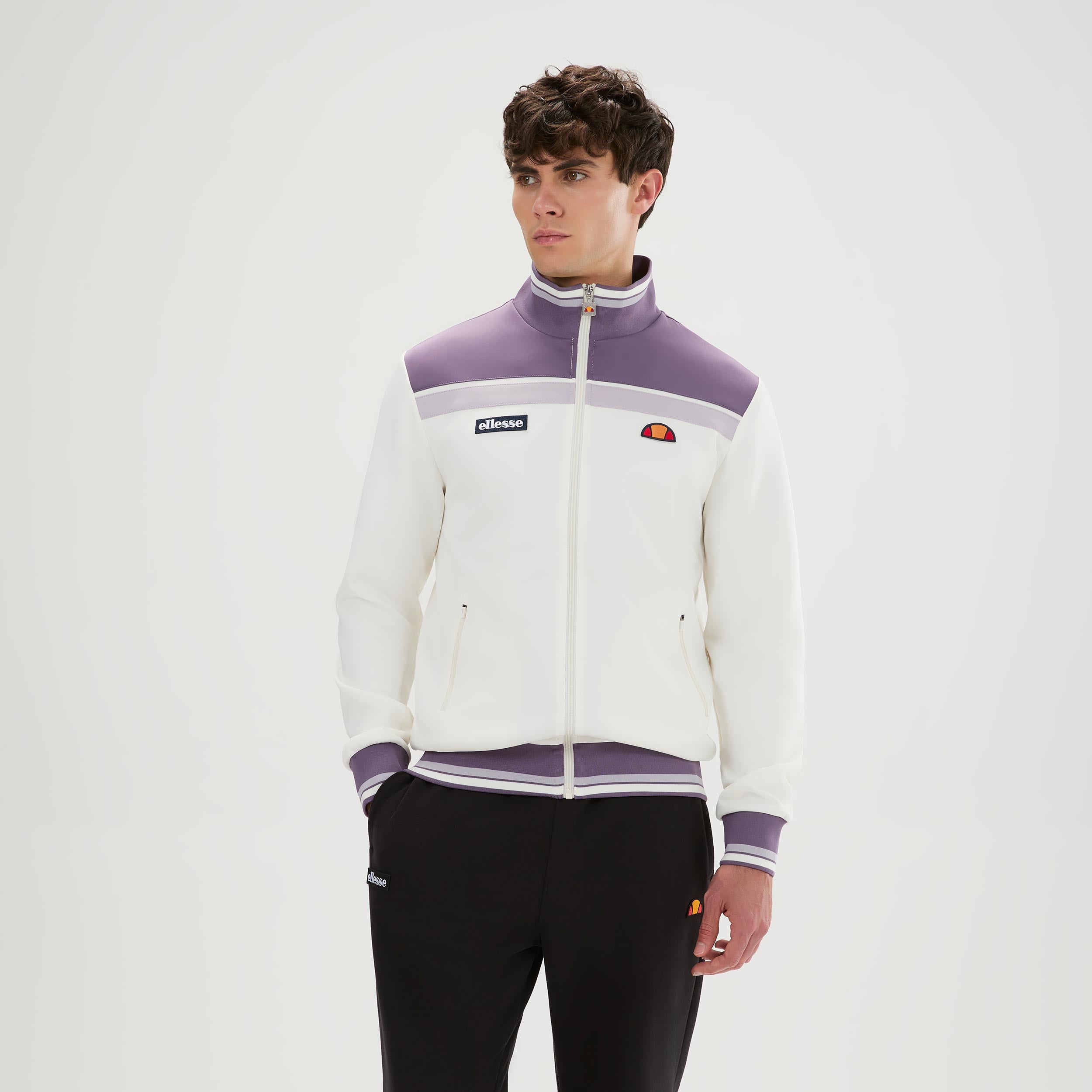 Ellesse Vignola Trainingsjack Heren - crème, mauve