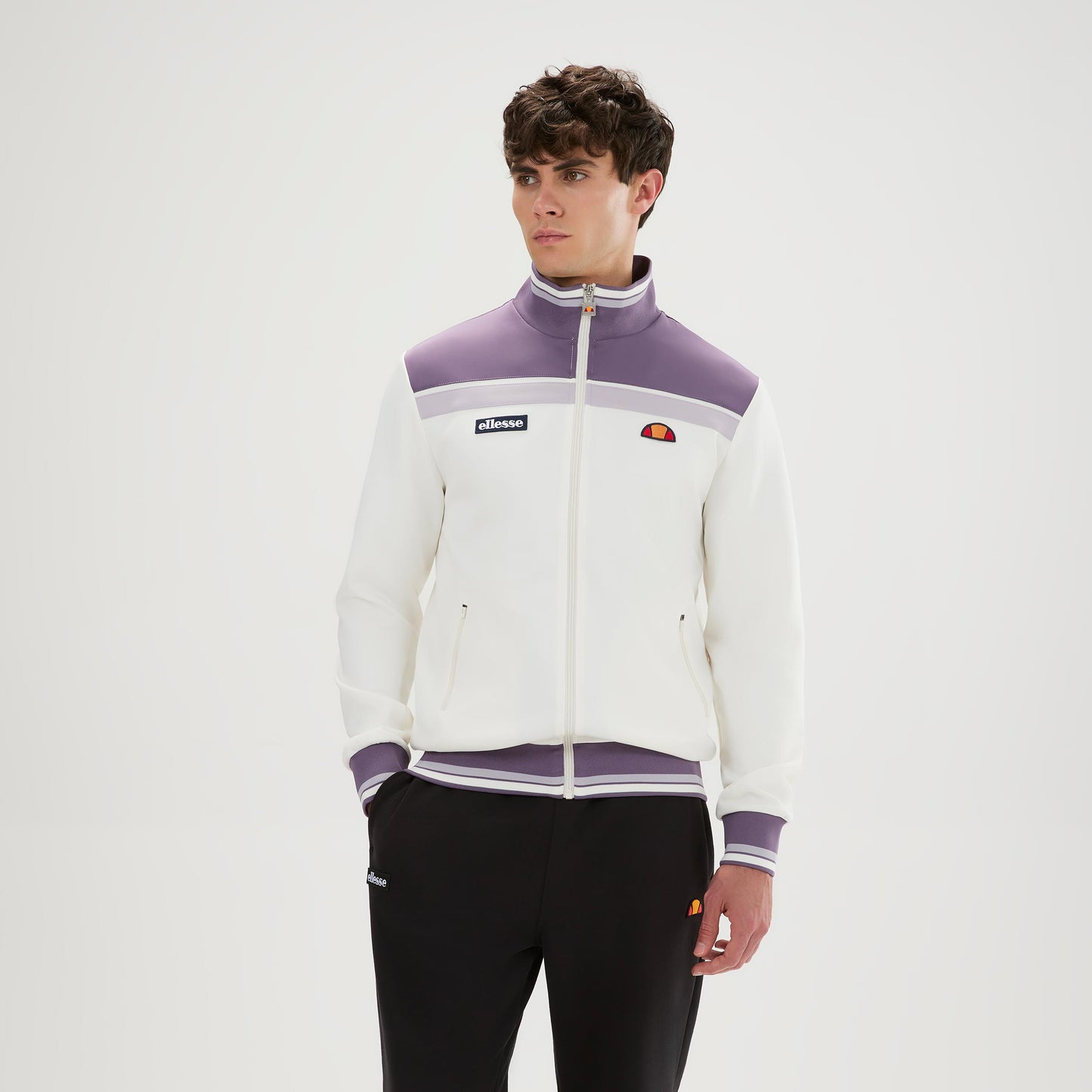Ellesse Vignola Trainingsjack Heren - crème, mauve
