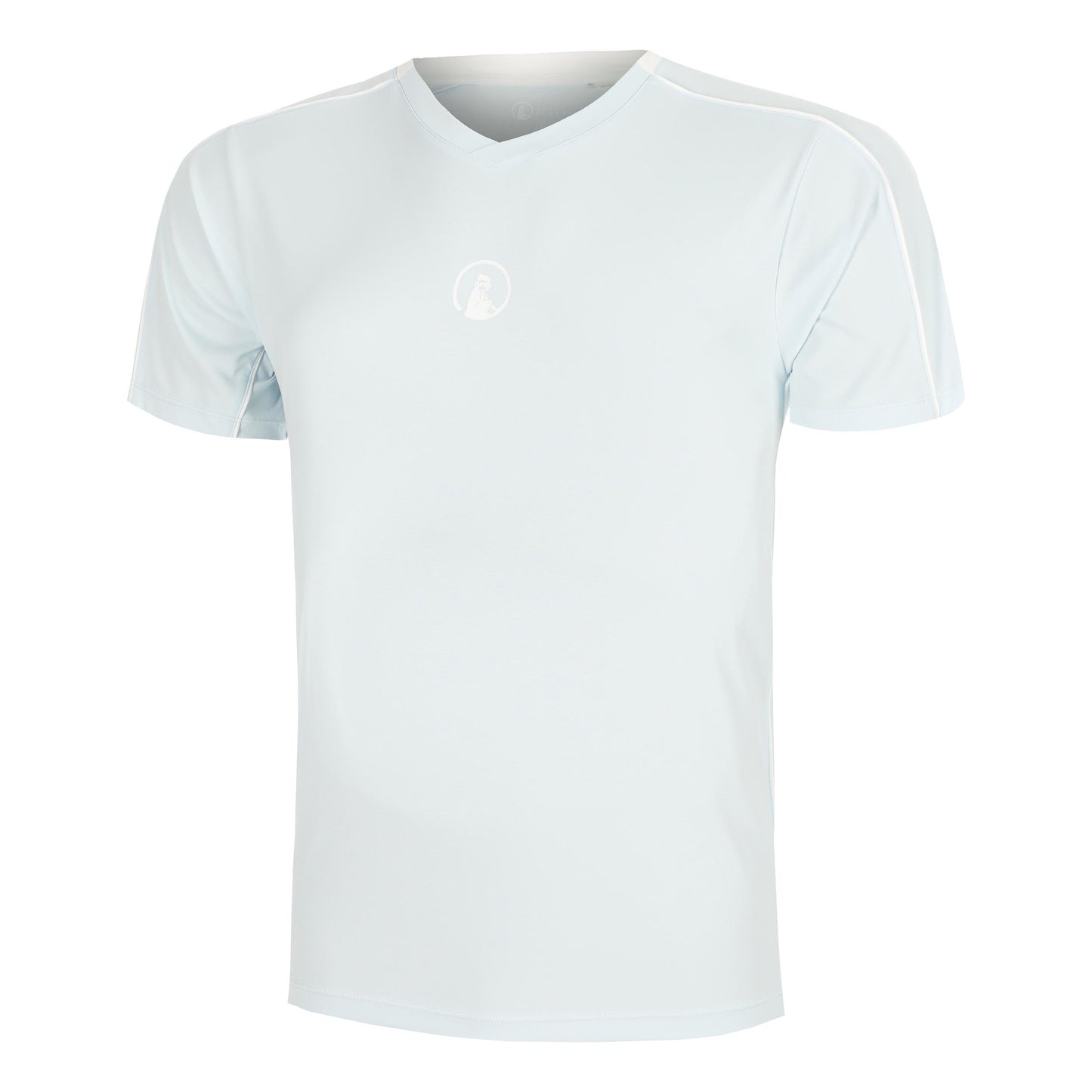 Quiet Please Memories Topspin V-Neck T-shirt Heren - lichtblauw