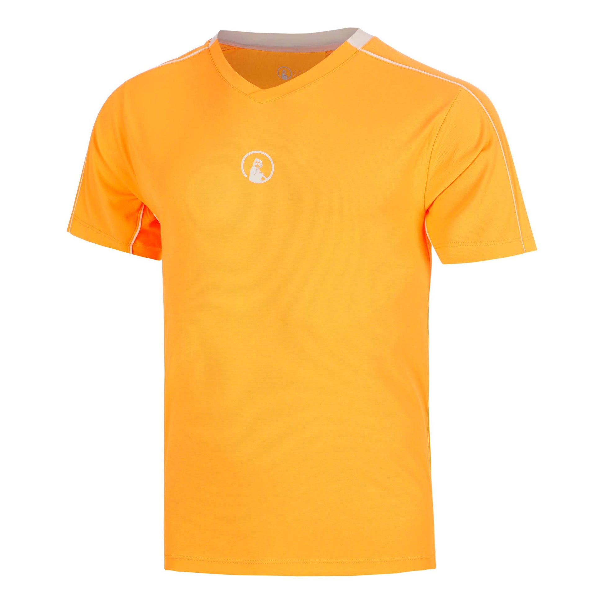 Quiet Please Glow Topspin V-Neck T-shirt Heren - oranje