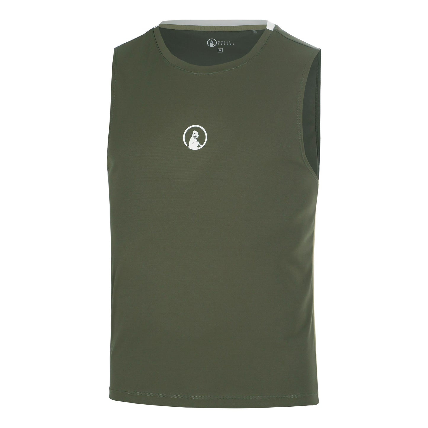 Quiet Please Memories Winner Tech Tanktop Heren - donkergroen
