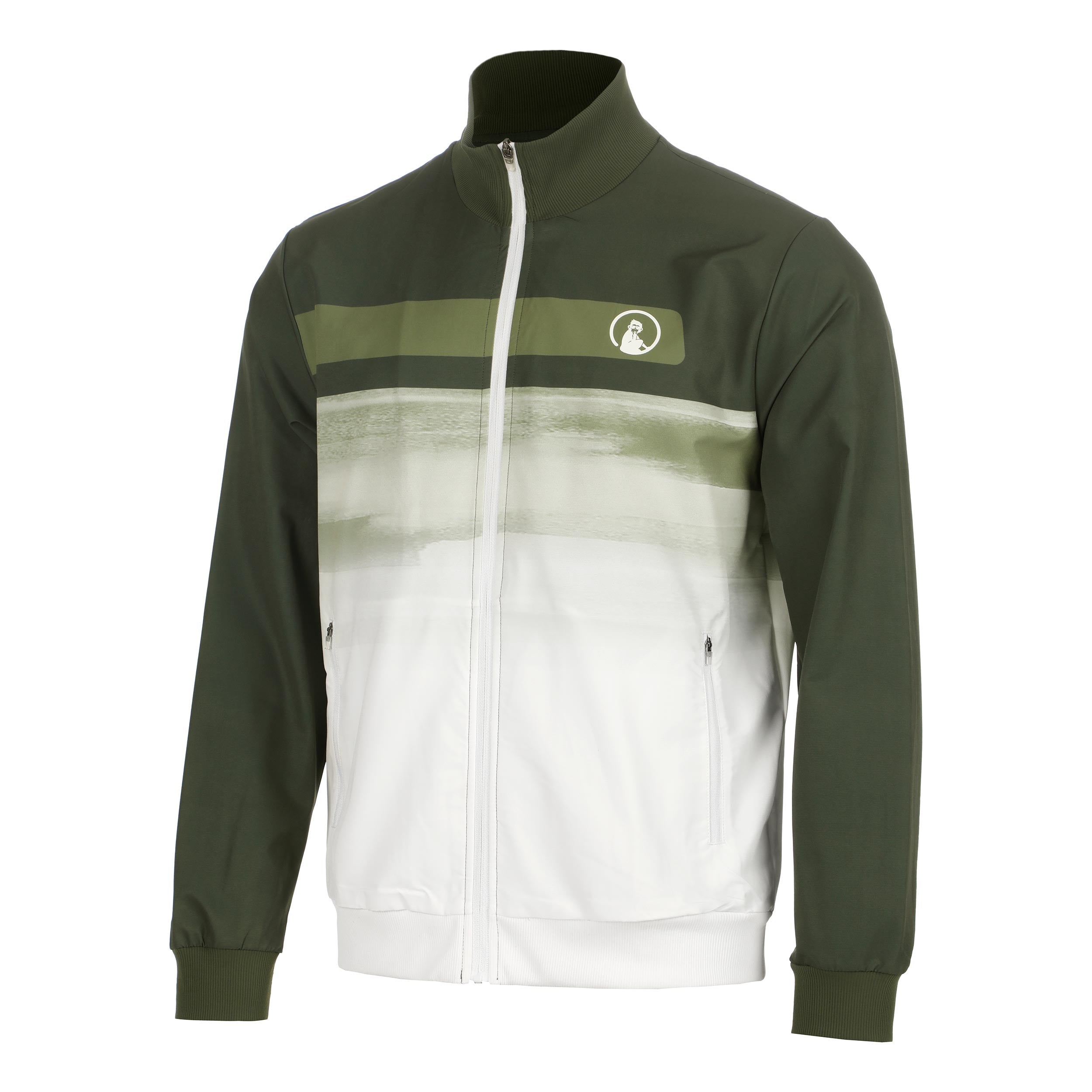 Quiet Please Memories Faded Wipe Trainingsjack Heren - donkergroen