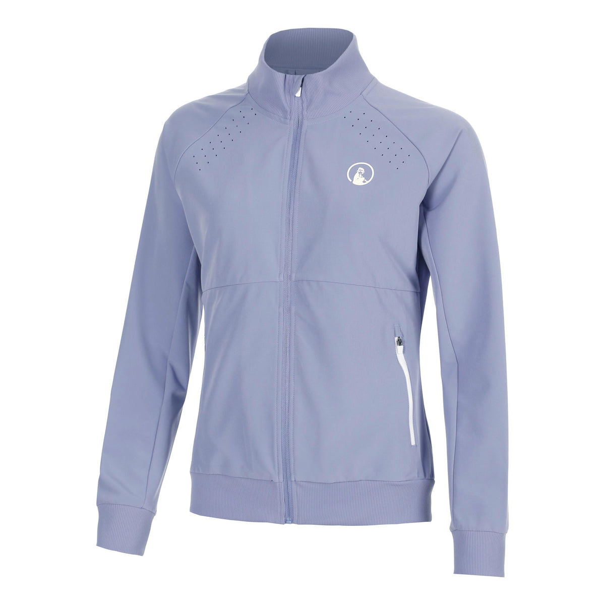 Quiet Please Glow Return Trainingsjack Dames - blauw