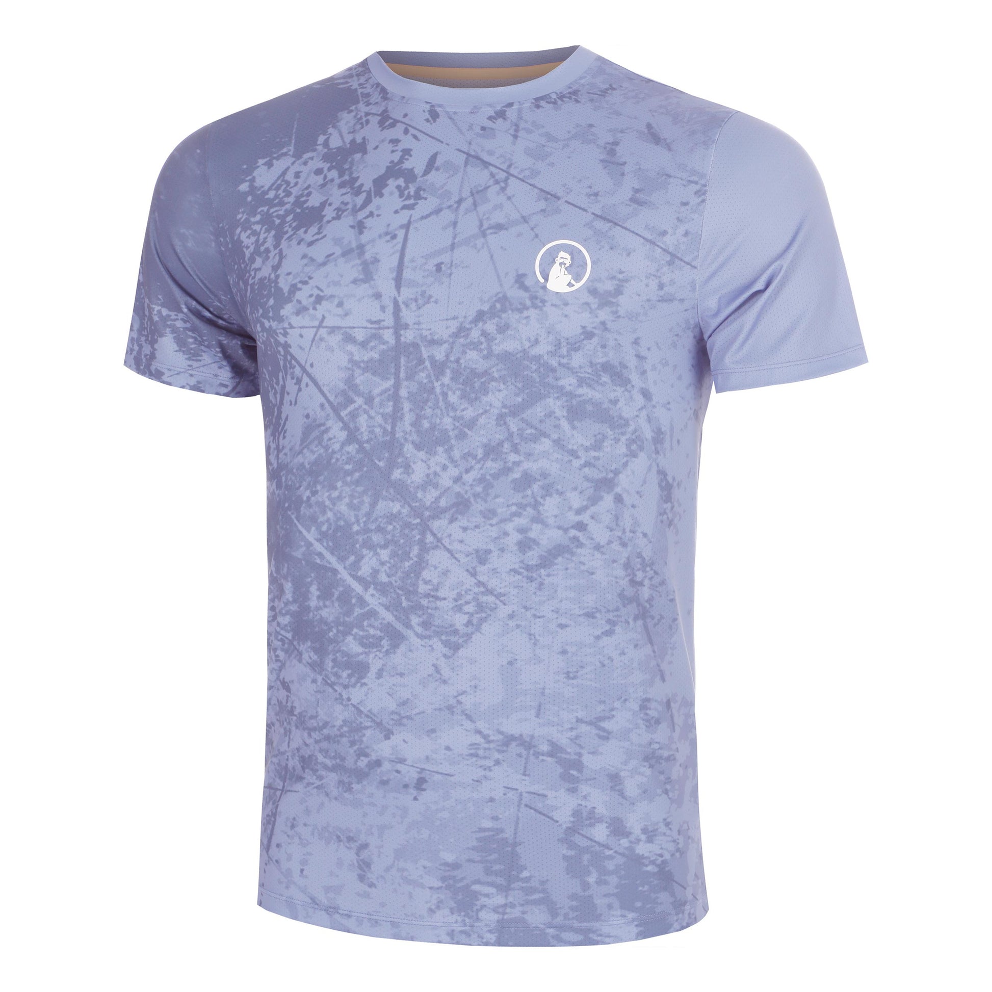 Quiet Please Glow Receiver Scrubbled T-shirt Heren - blauw