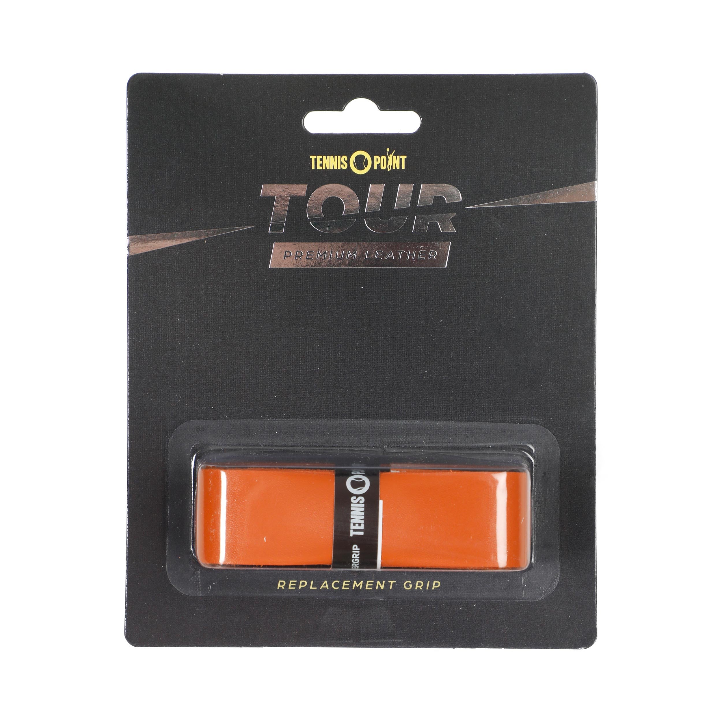 Tennis-Point Tour Leather Replacement Grip Verpakking 1 stuk - bruin