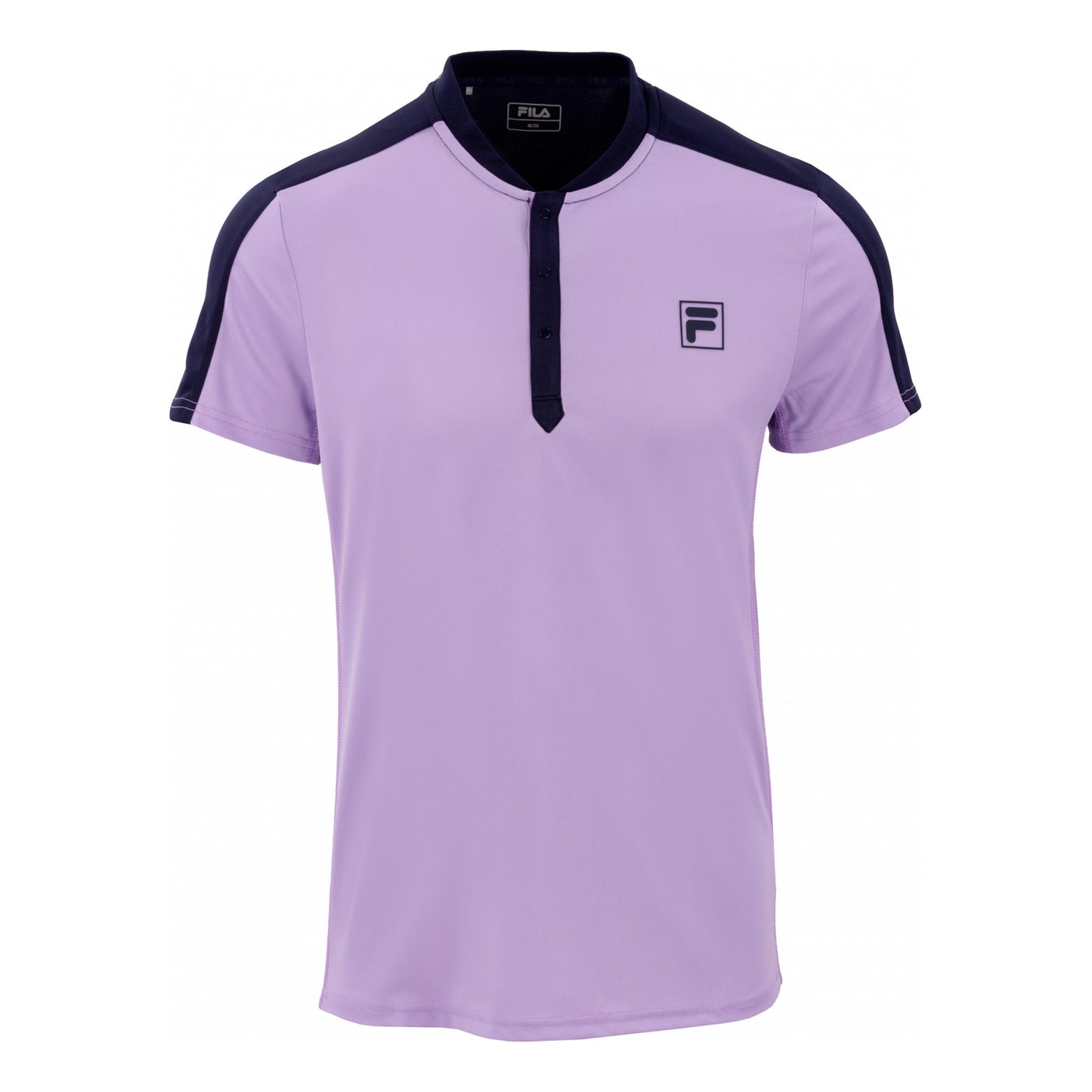 Fila Henley Taavi T-shirt Heren - mauve, donkerblauw