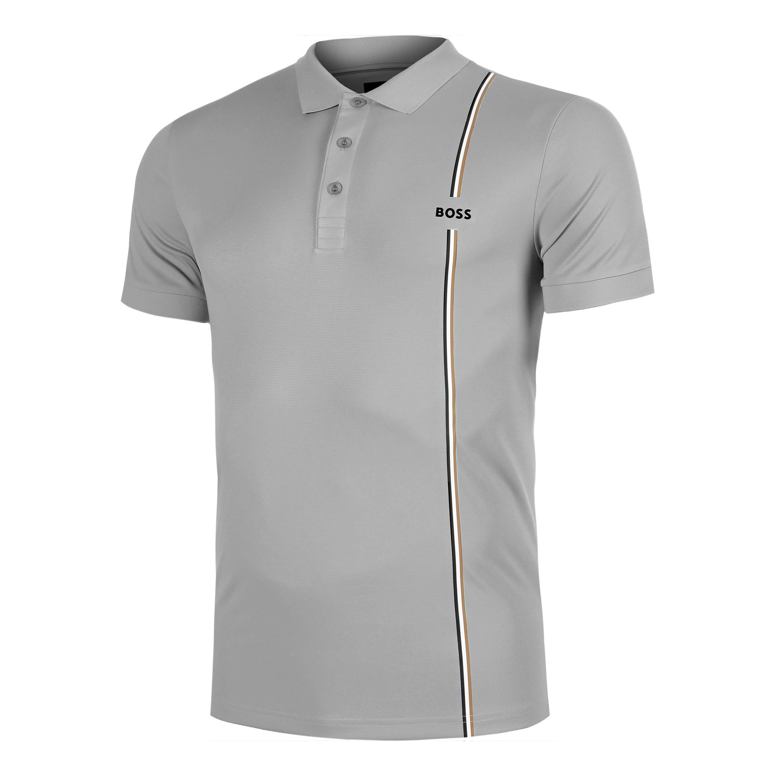BOSS Game 3 Polo Heren - donkergrijs