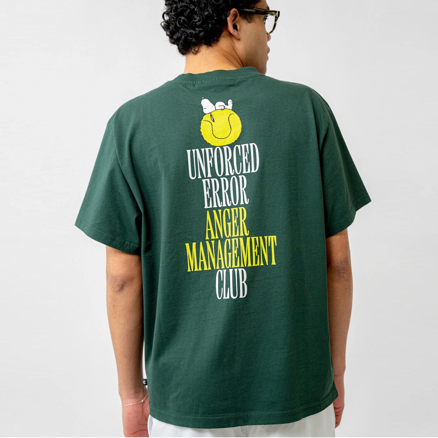 Lobster & Lemonade Snoopy Unforced Error – '89 Band T-shirt Unisex - donkergroen