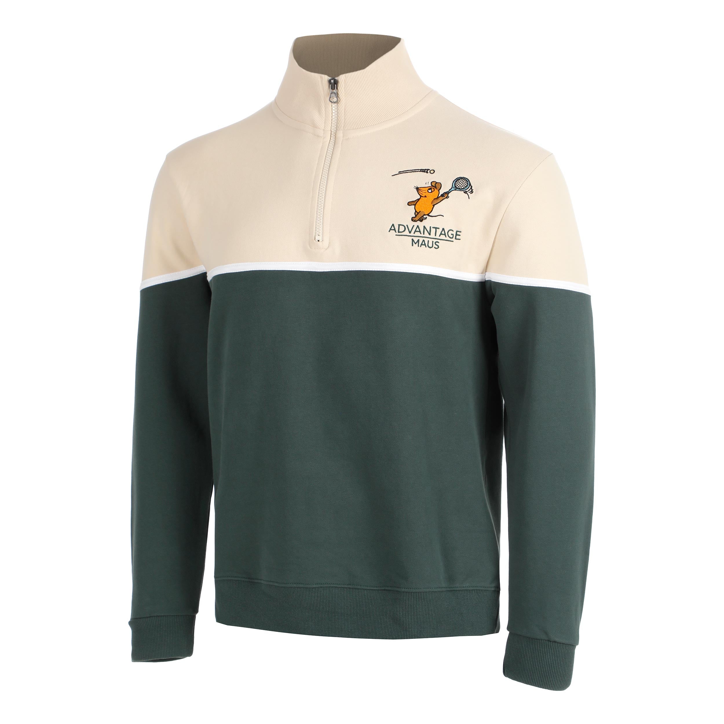 Lobster & Lemonade Maus Tennis Sweatshirt Unisex - crème, groen