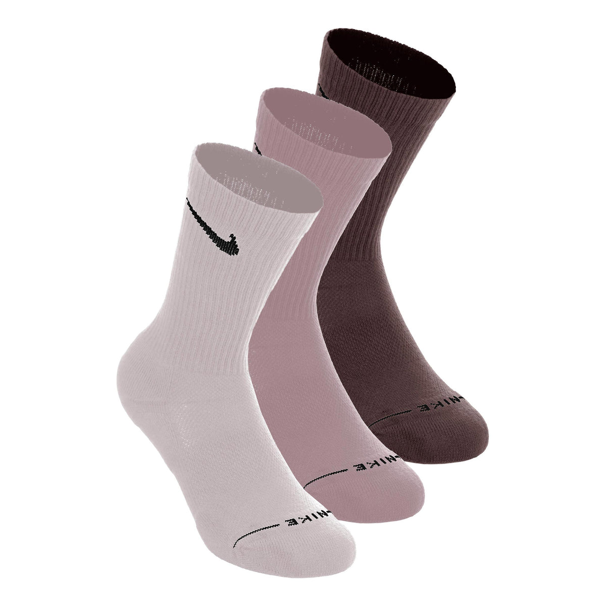 Nike Crew Tennissokken Verpakking 3 stuks Unisex - crème, oud roze
