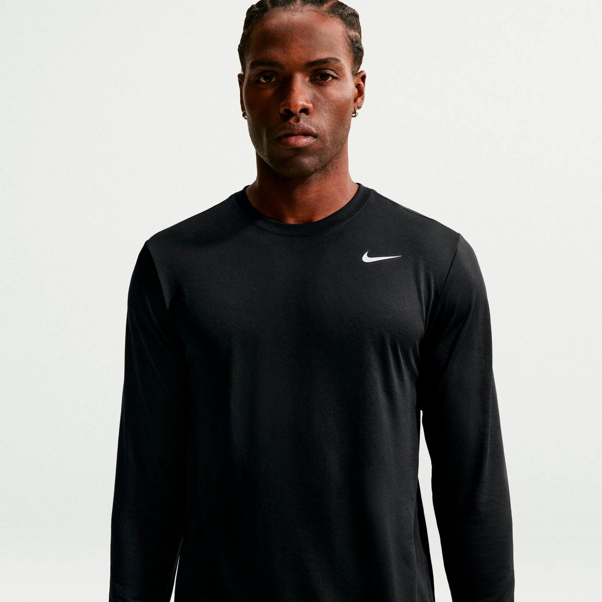 Nike Dri-Fit Longsleeve Heren - zwart